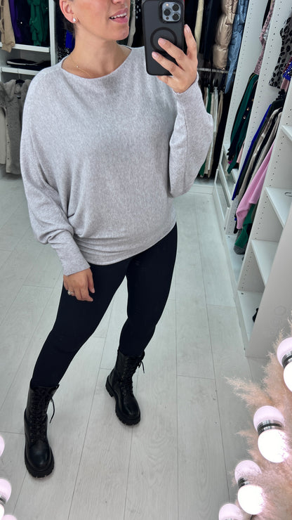 Hunter Plain Oversized Batwing Jumper