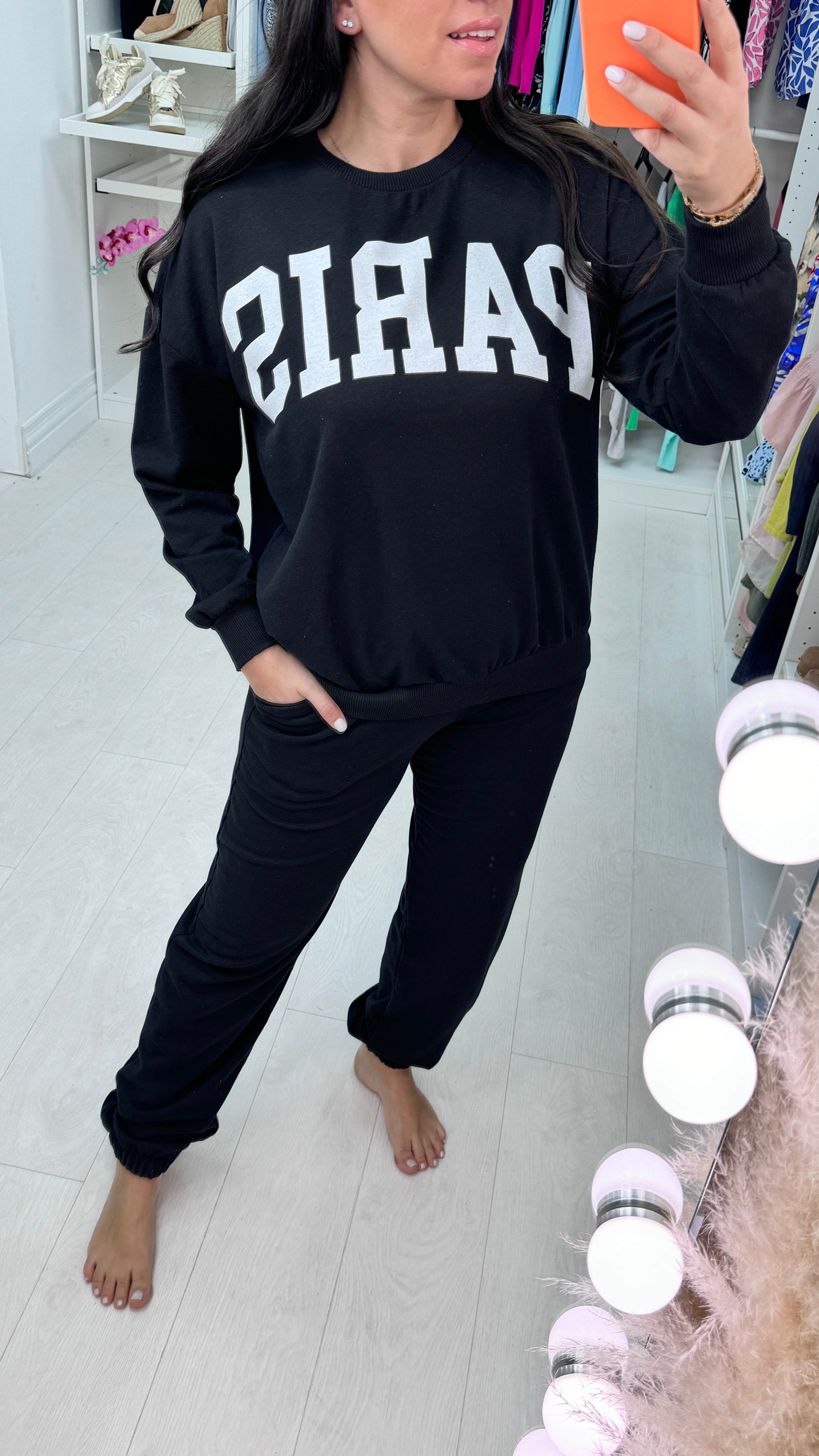 Belinda 'Paris' Slogan Loungeset