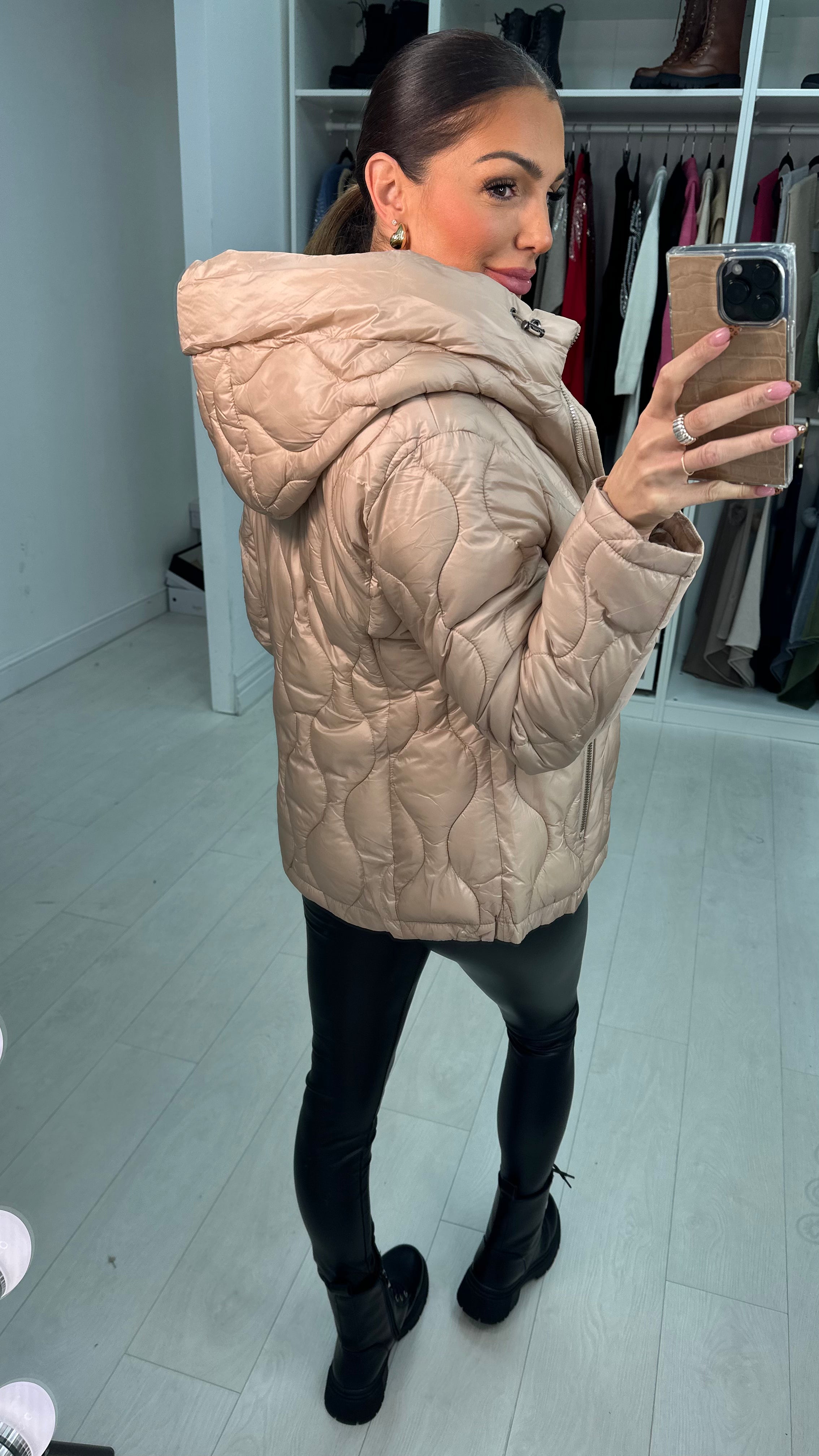 Lorenzo Plain Lightweight Padded Coat