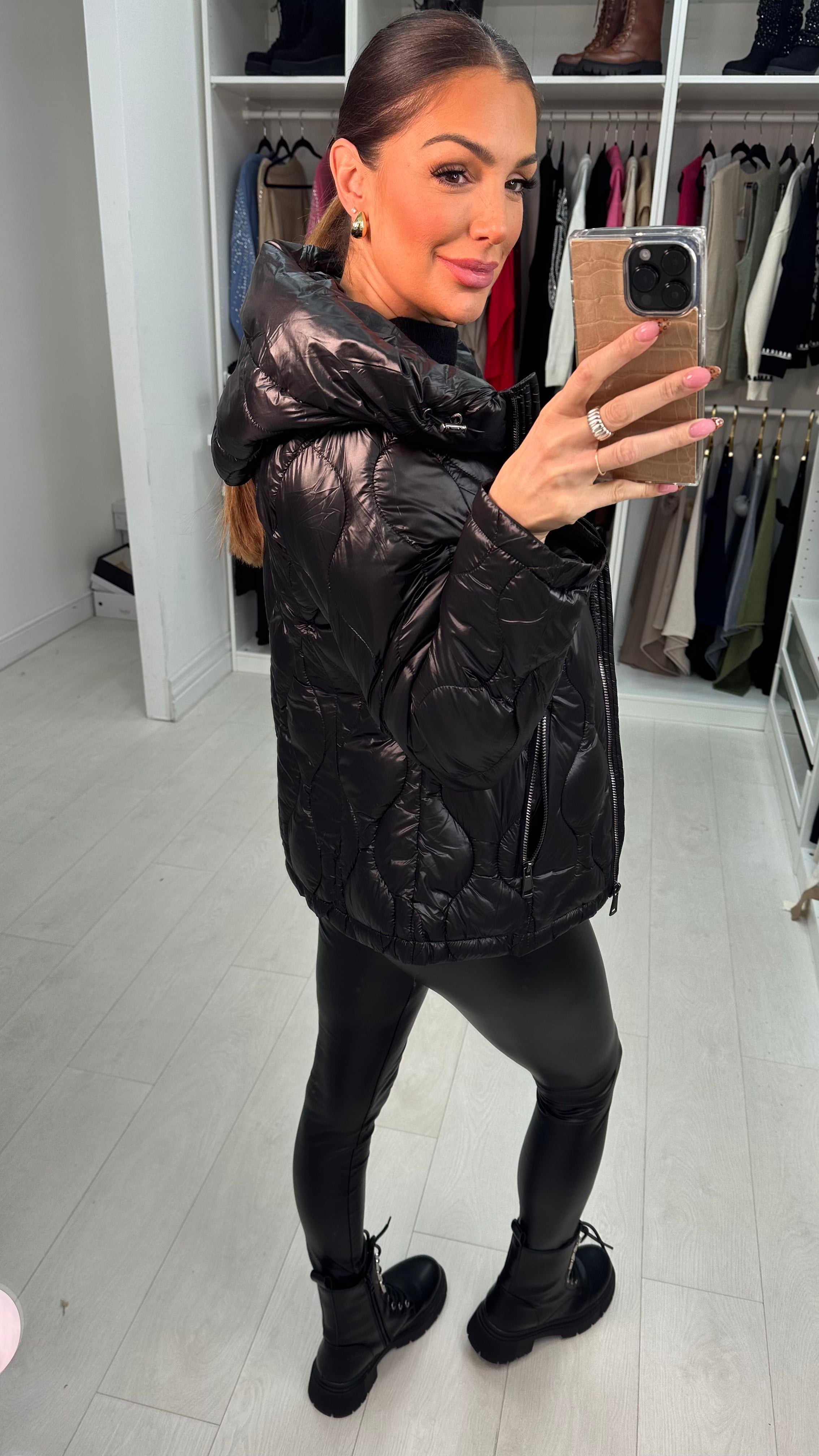 Lorenzo Plain Lightweight Padded Coat