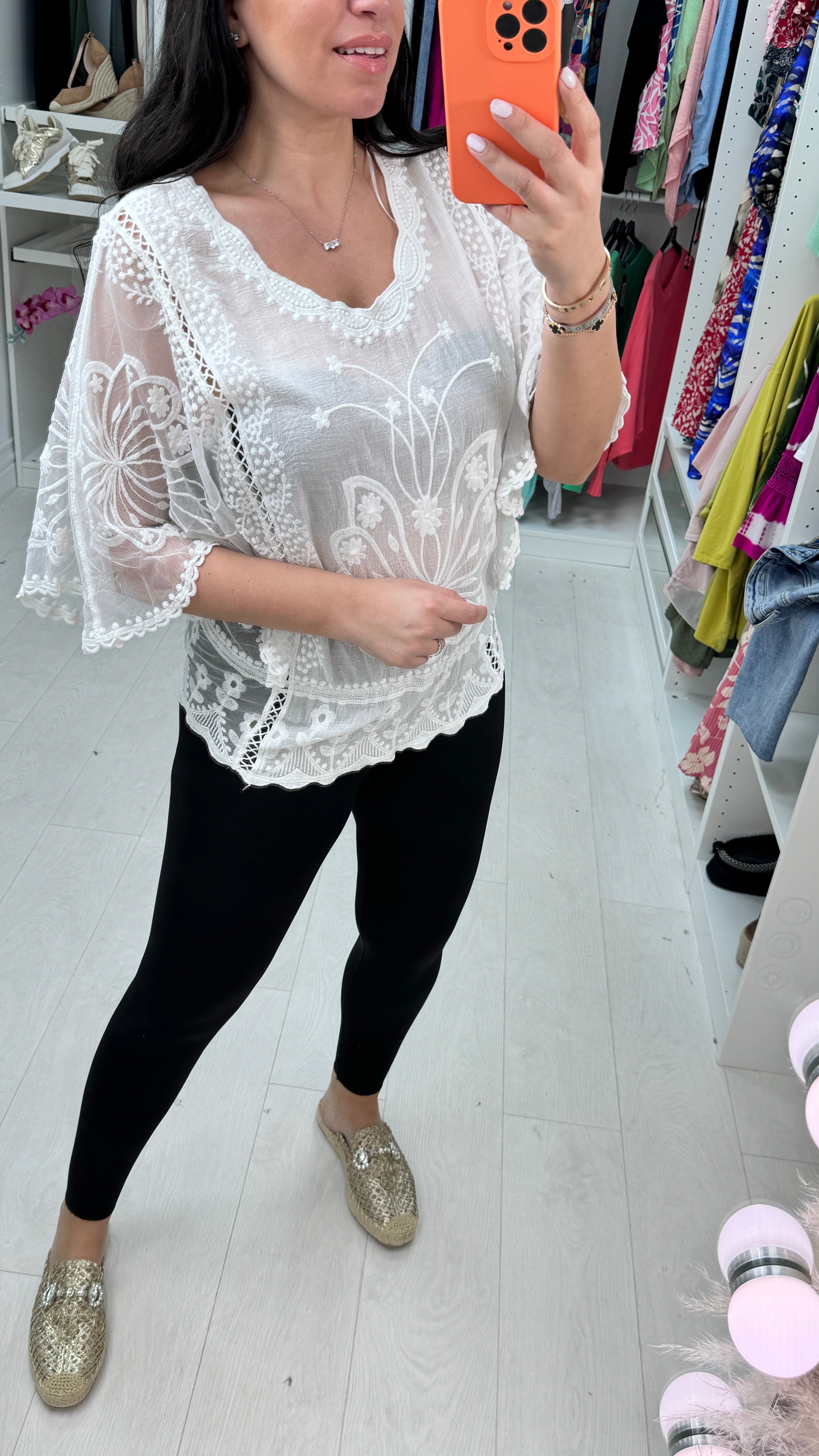 Abigail Butterfly Sleeve Blouse