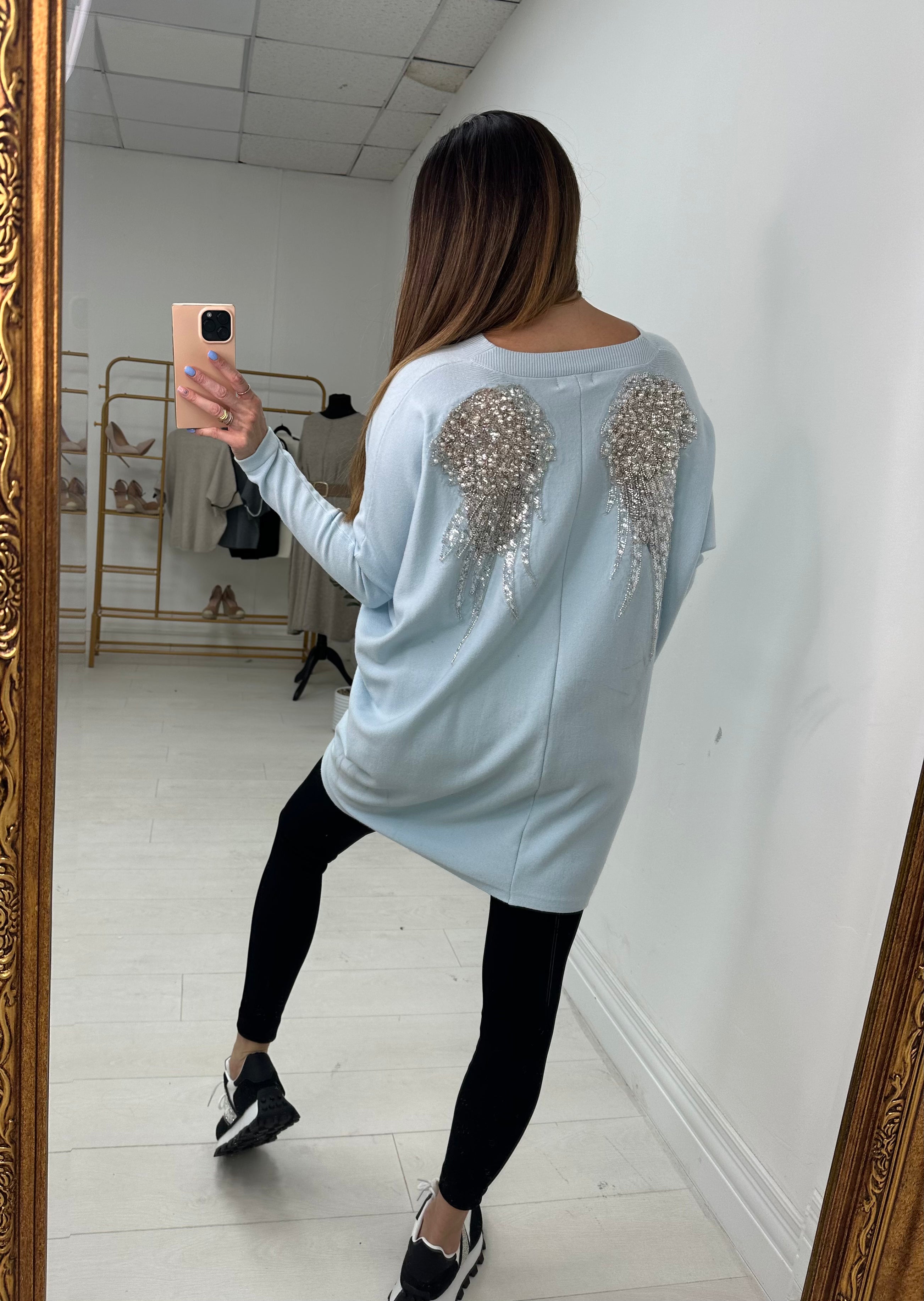 Temi Studded Angel Wing Jumper