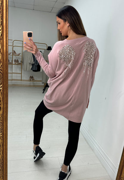Temi Studded Angel Wing Jumper