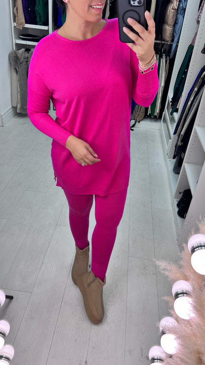 Irene Plain Knitted Loungewear Set