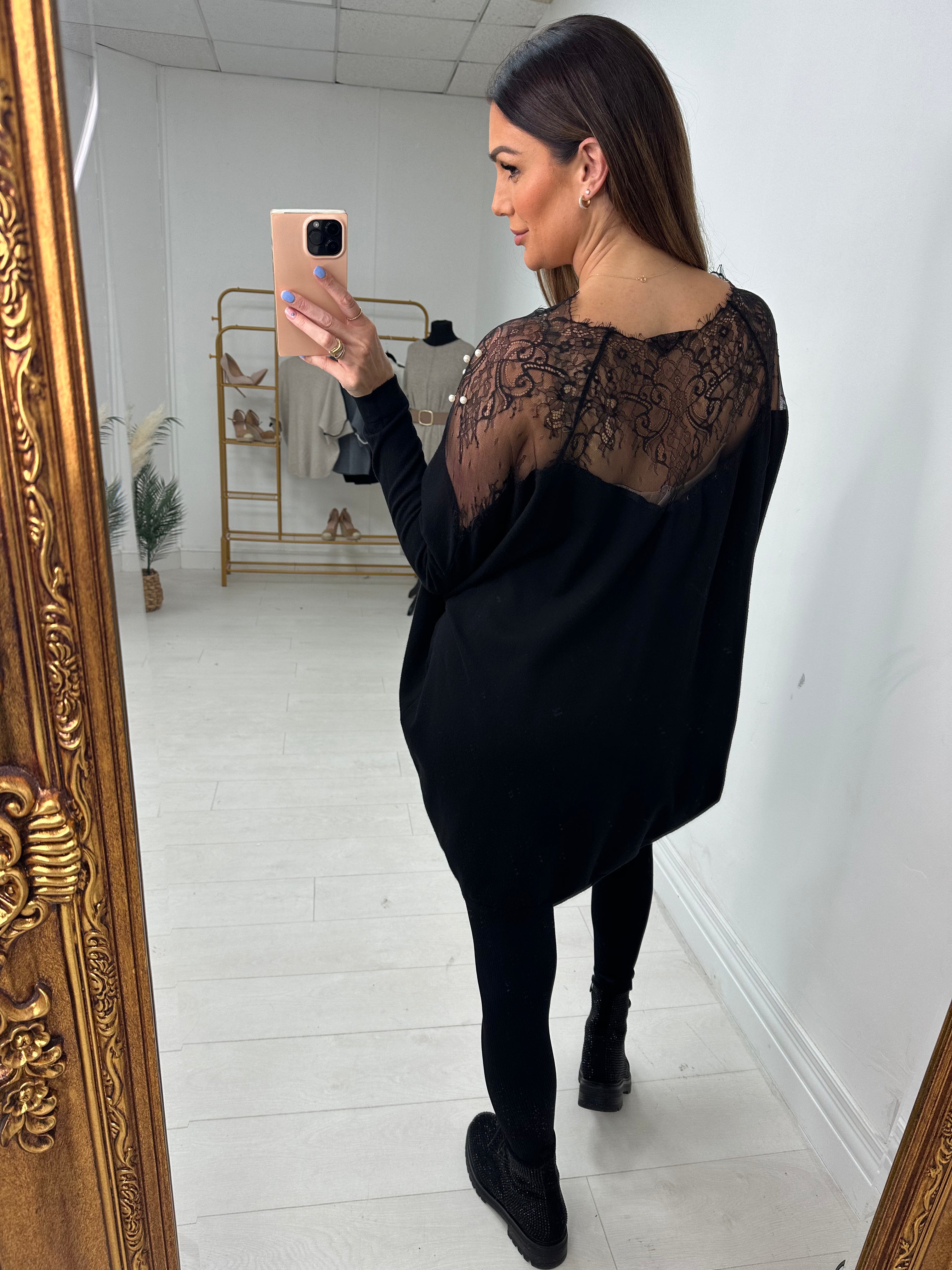 Sutton Lace Detail Loose Fit Jumper