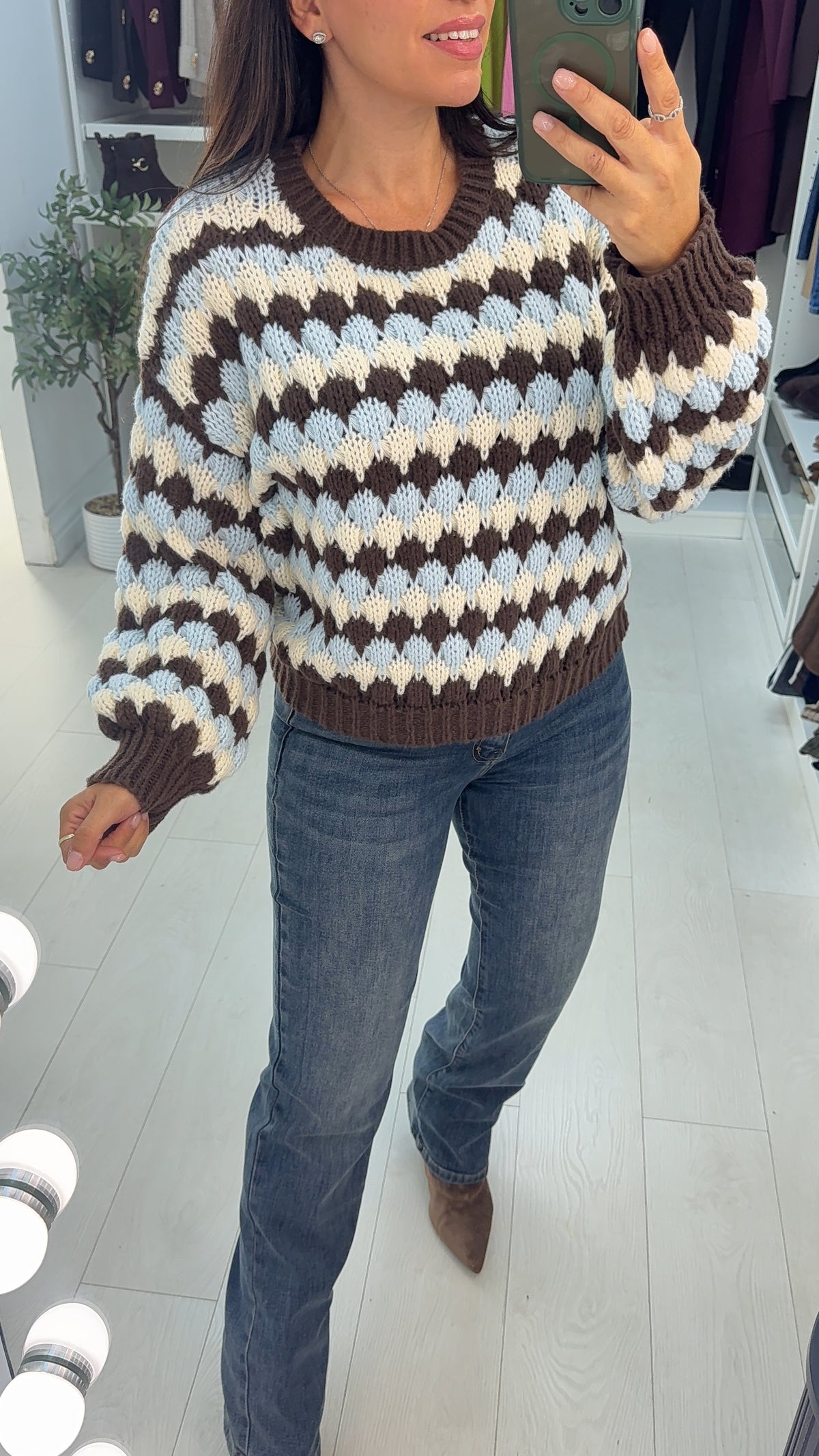 Felice Striped Chunky Knit Jumper
