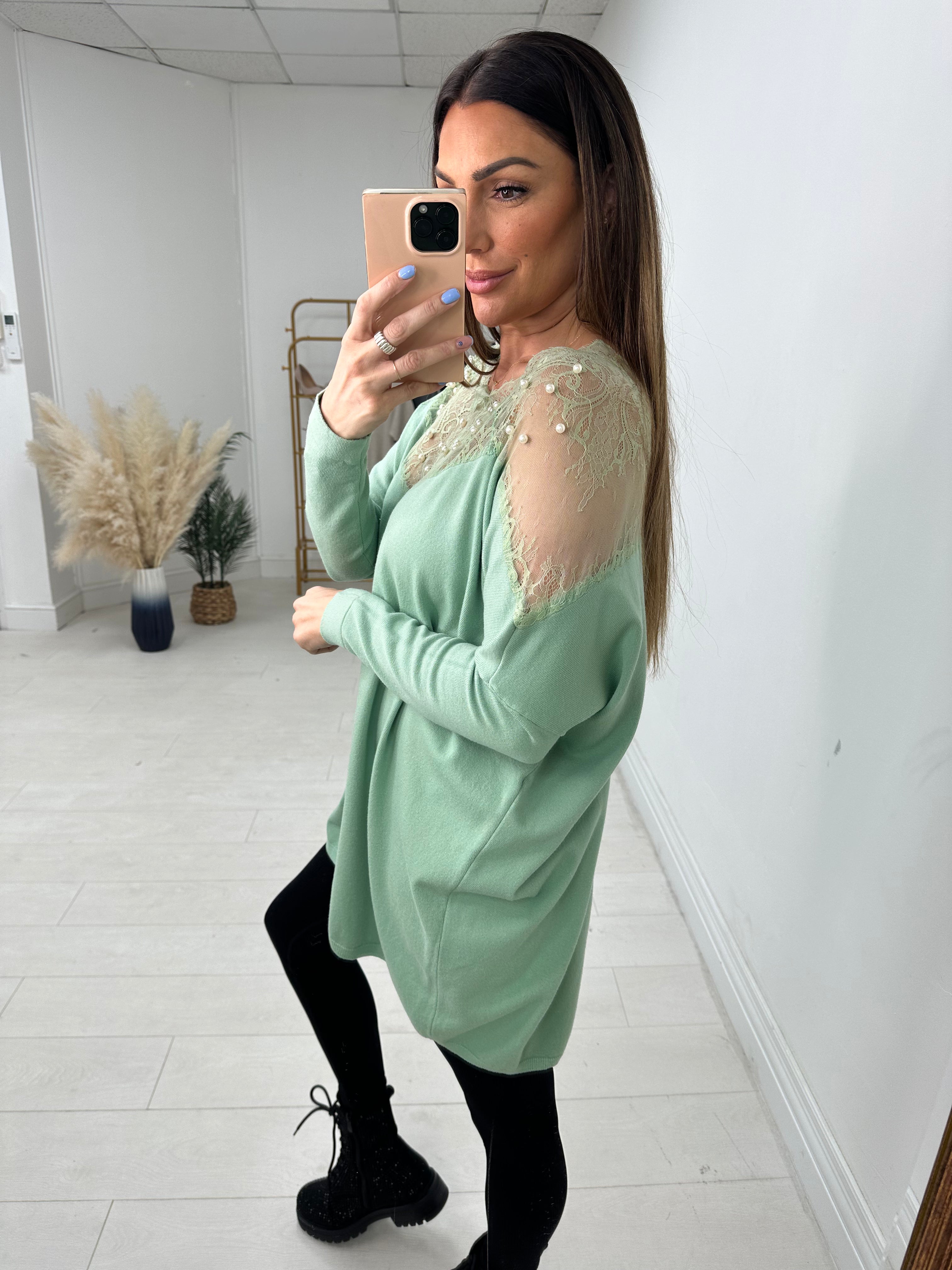 Sutton Lace Detail Loose Fit Jumper