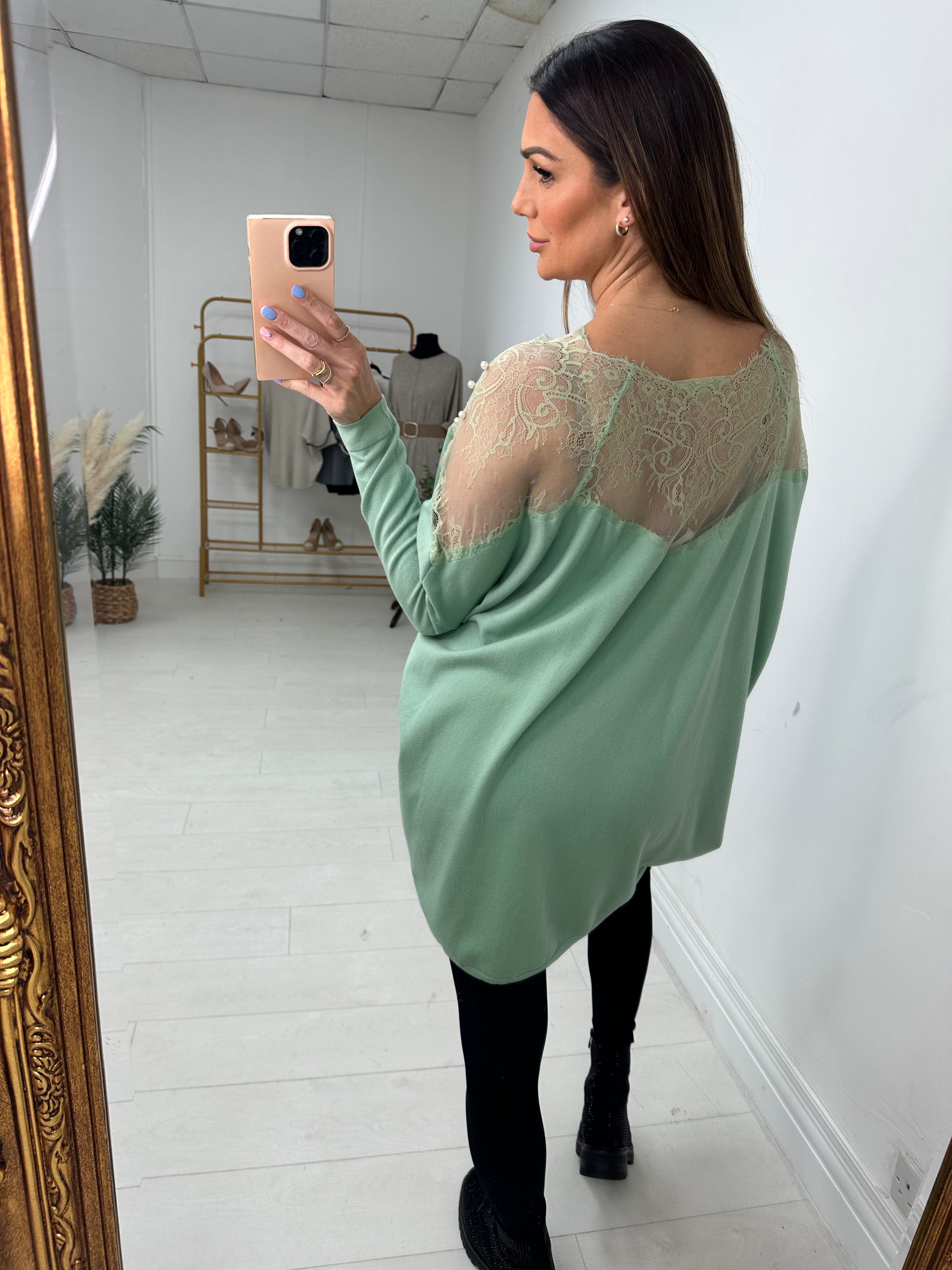Sutton Lace Detail Loose Fit Jumper
