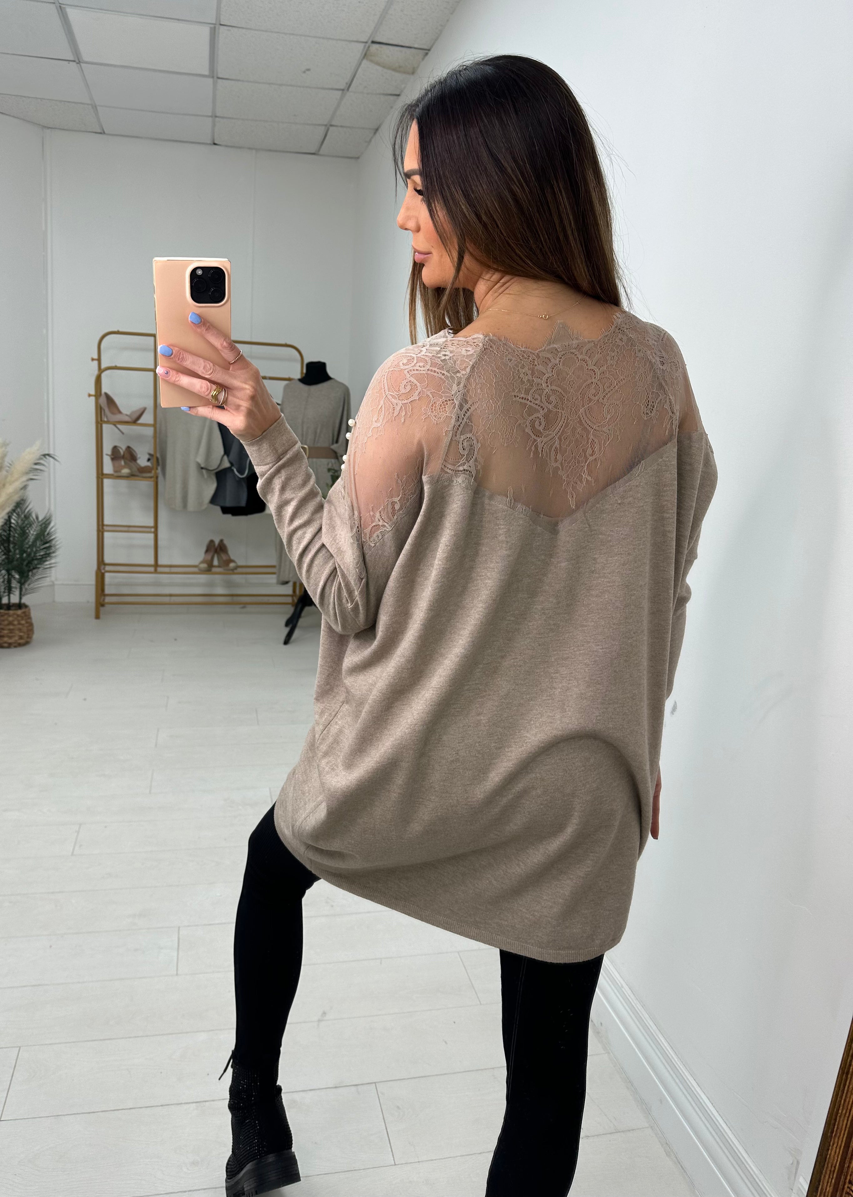 Sutton Lace Detail Loose Fit Jumper