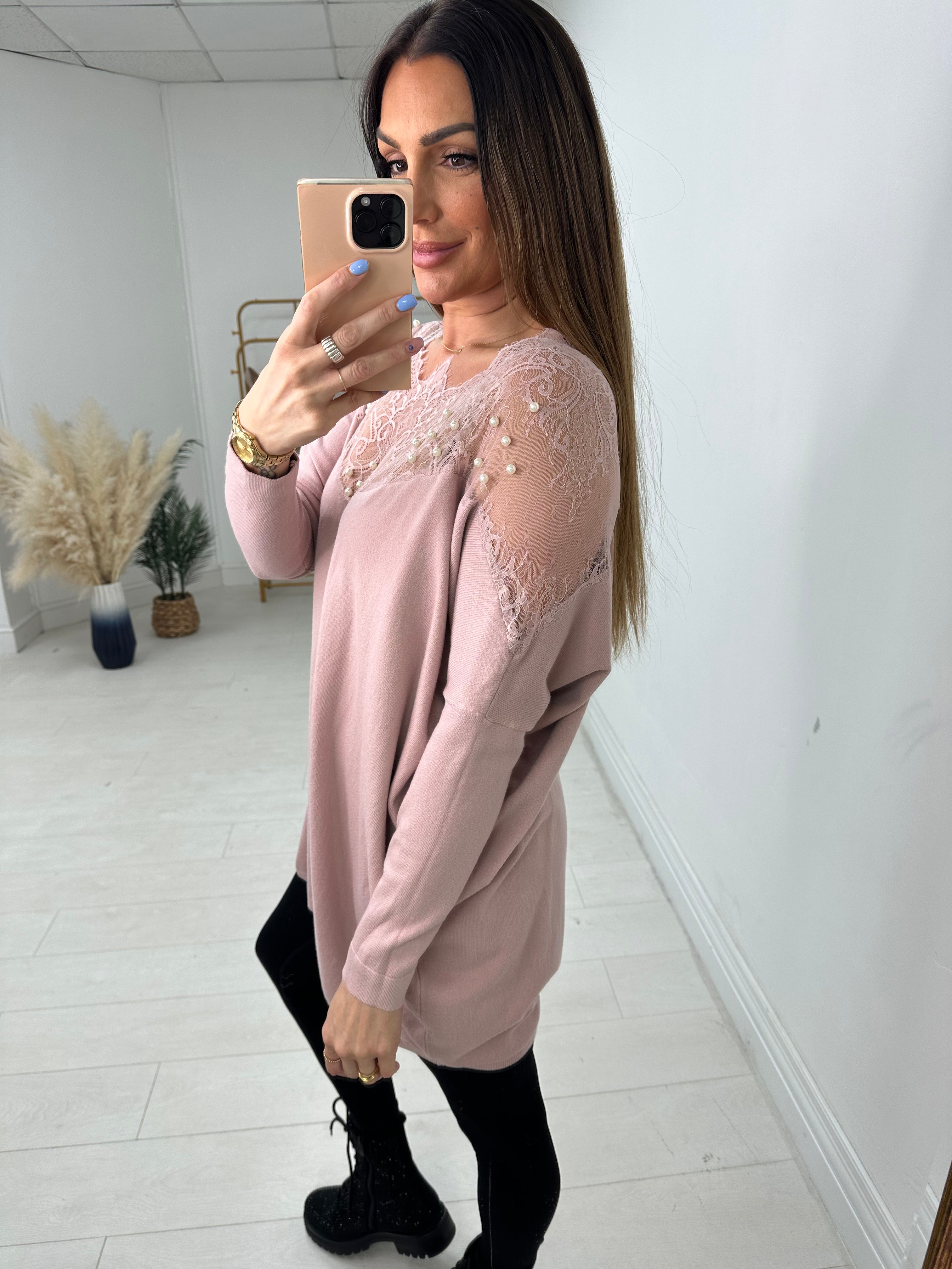 Sutton Lace Detail Loose Fit Jumper