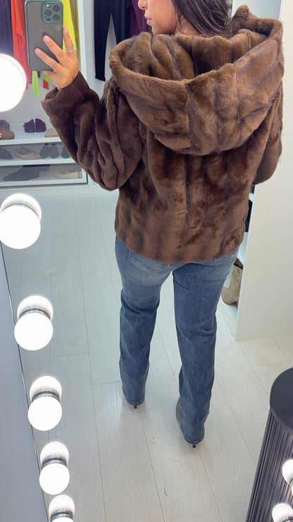 Ramone Faux Fur Hooded Jacket
