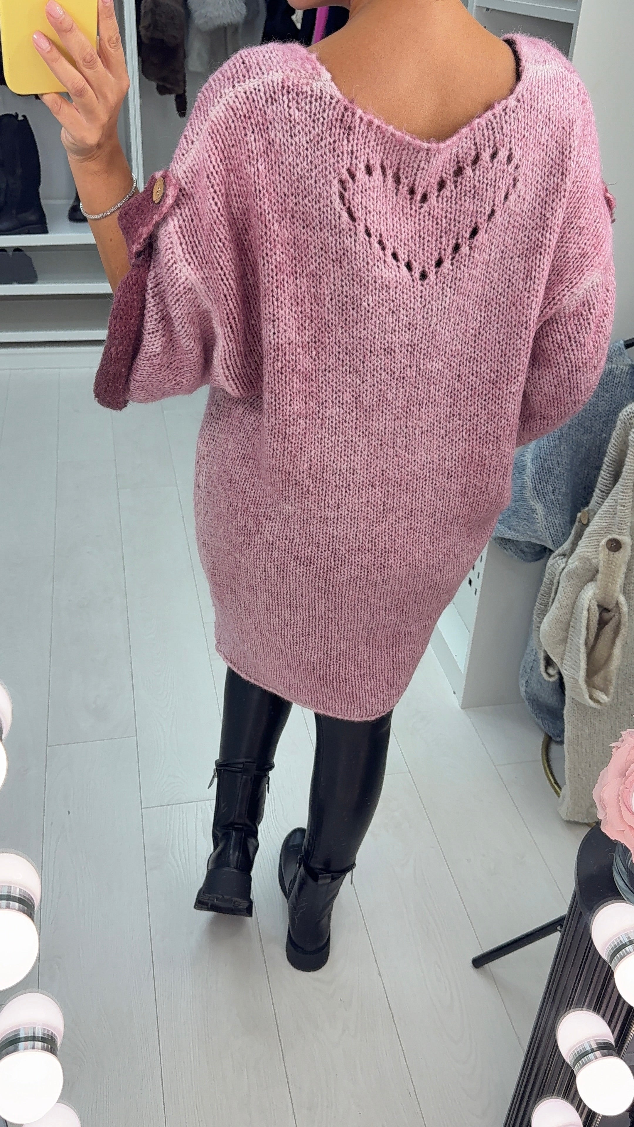 Stephie Rolled Sleeve Chunky Loose Fit Jumper