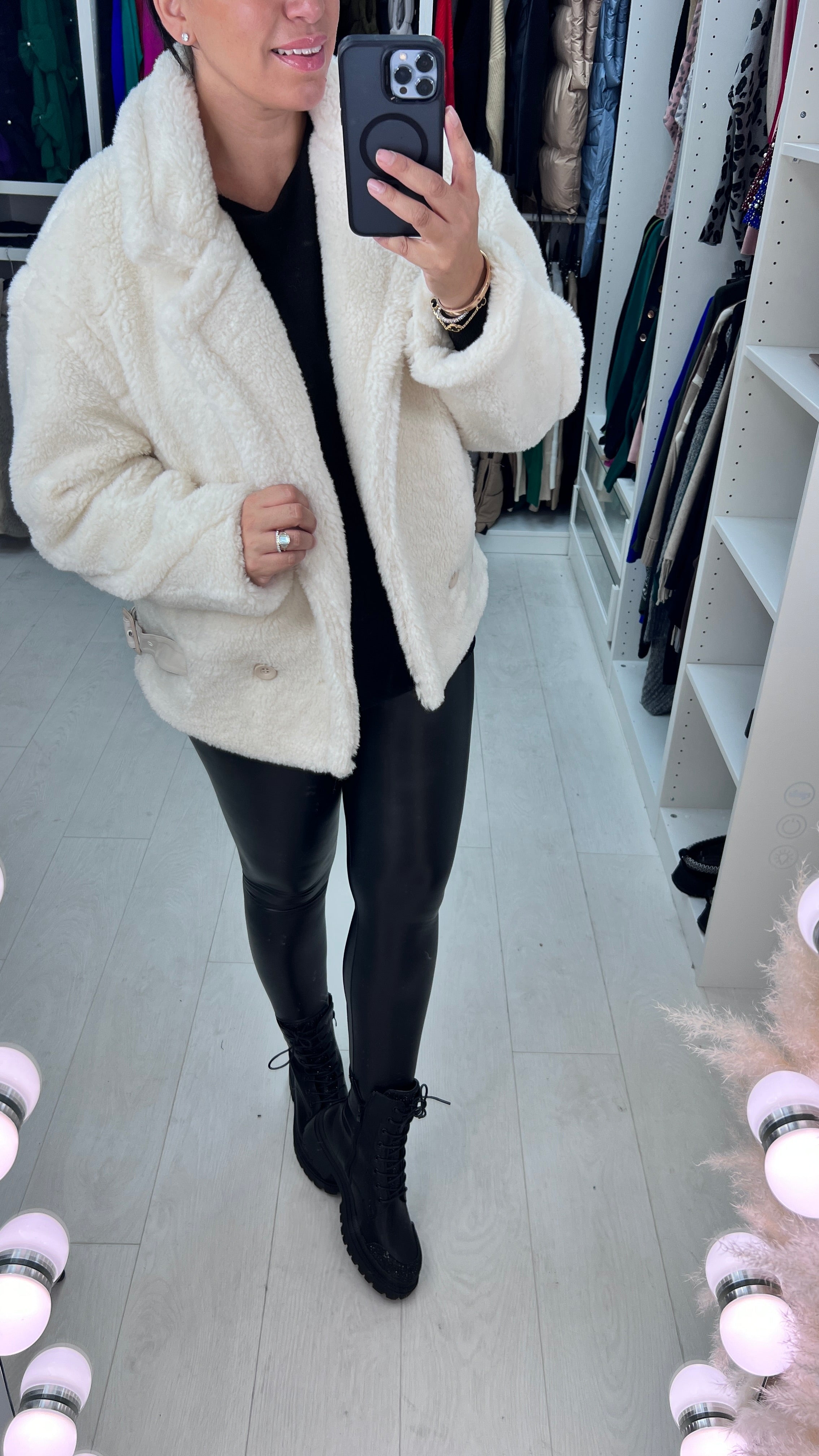 Vinchi Teddy Short Coat
