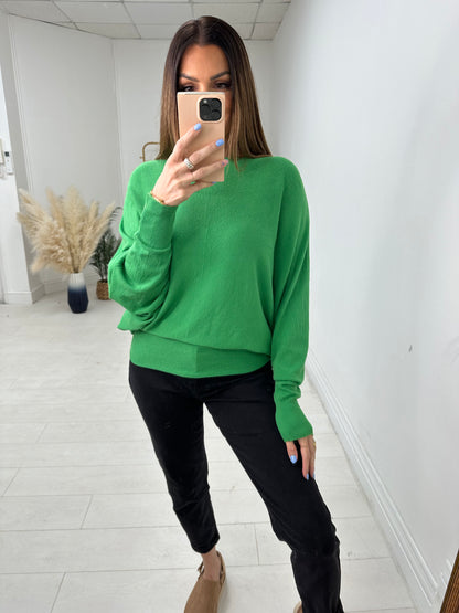 Hunter Plain Oversized Batwing Jumper