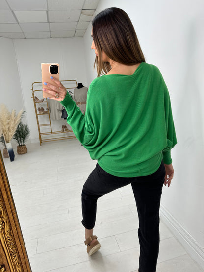 Hunter Plain Oversized Batwing Jumper