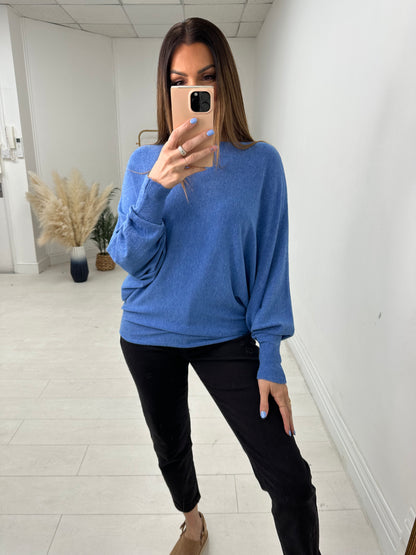 Hunter Plain Oversized Batwing Jumper