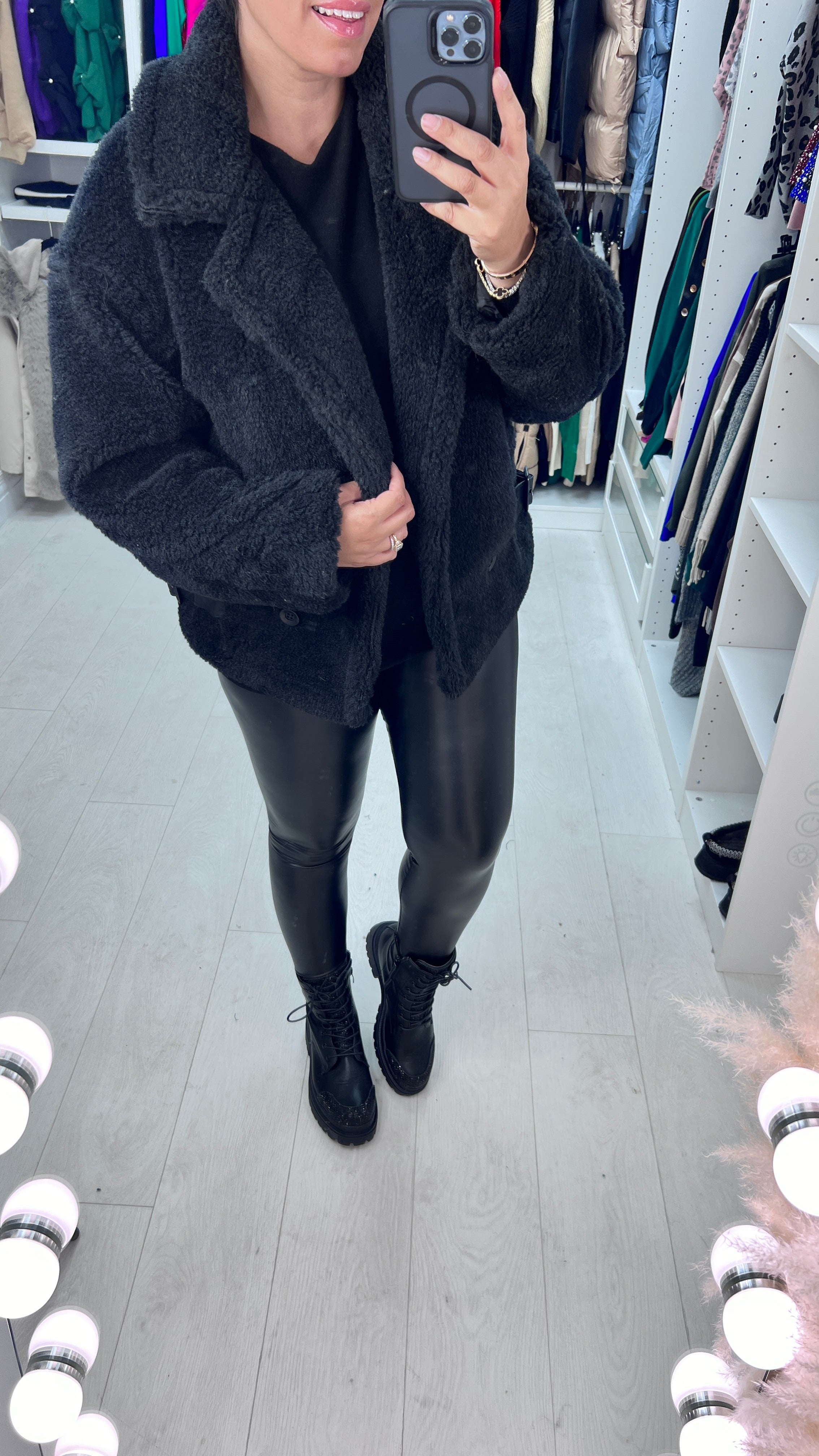 Vinchi Teddy Short Coat