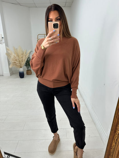 Hunter Plain Oversized Batwing Jumper