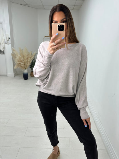 Hunter Plain Oversized Batwing Jumper