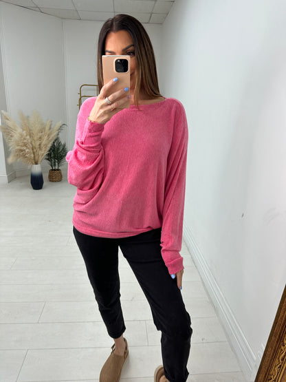 Hunter Plain Oversized Batwing Jumper