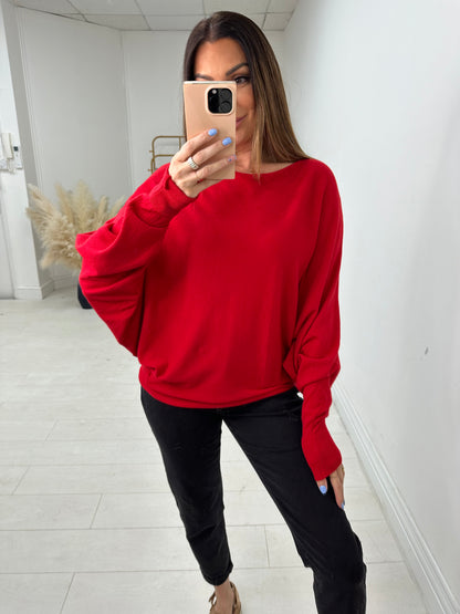 Hunter Plain Oversized Batwing Jumper