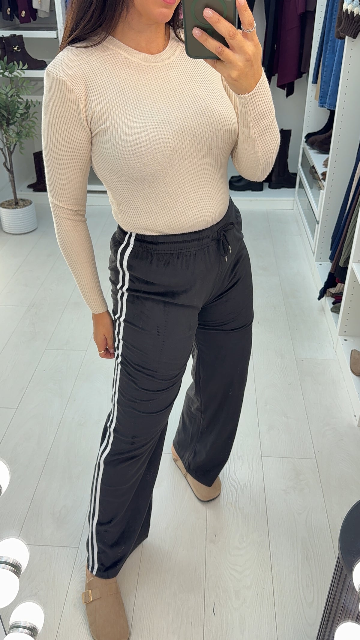 Melly Super Soft Side Stripe Joggers