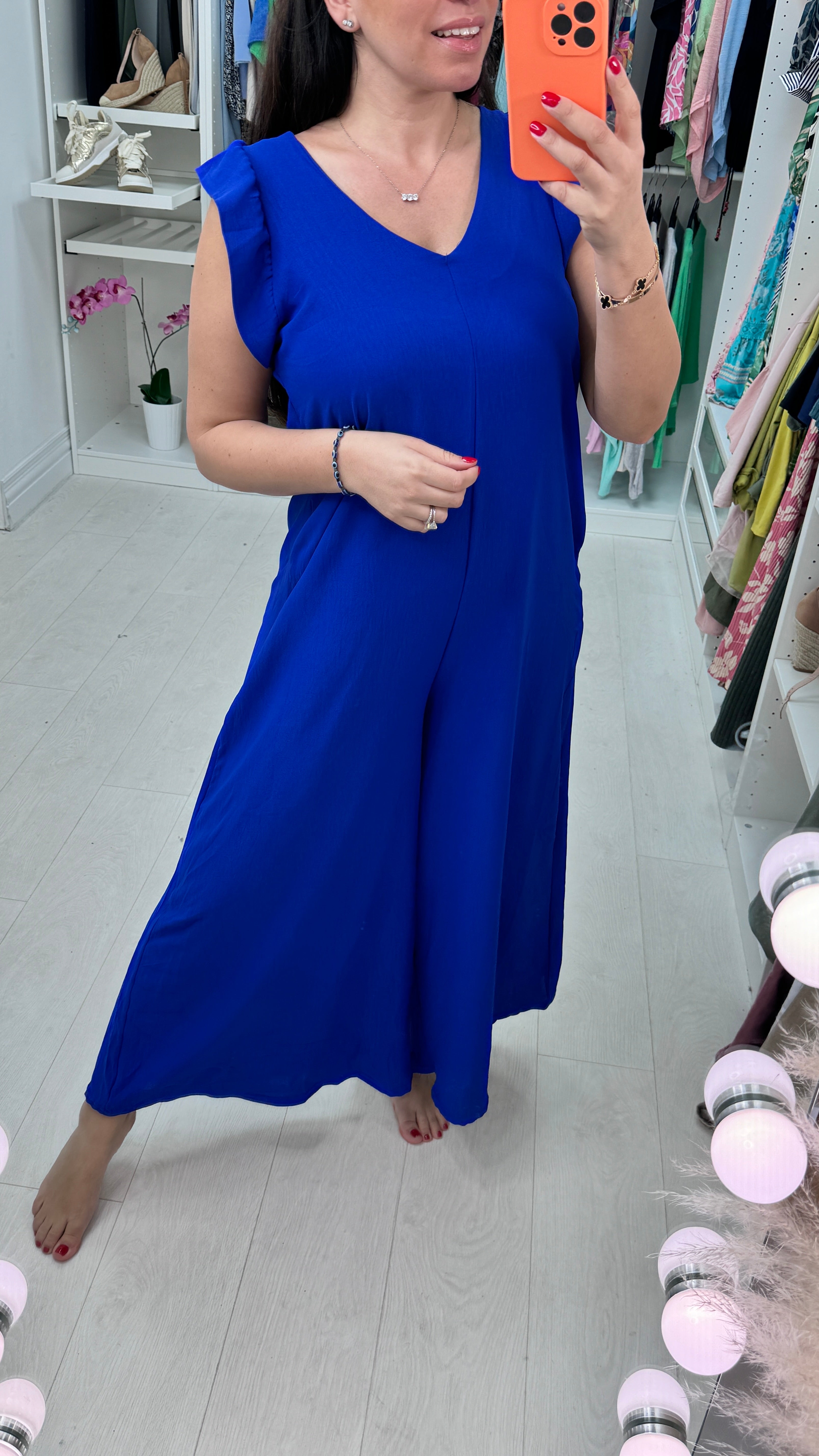 Arin Frill Sleeve Jumpsuit