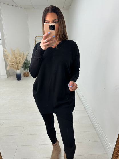 Jocelyn Diamante Angel Wing Back Detail Jumper