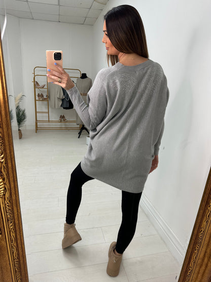 Jocelyn Diamante Angel Wing Back Detail Jumper