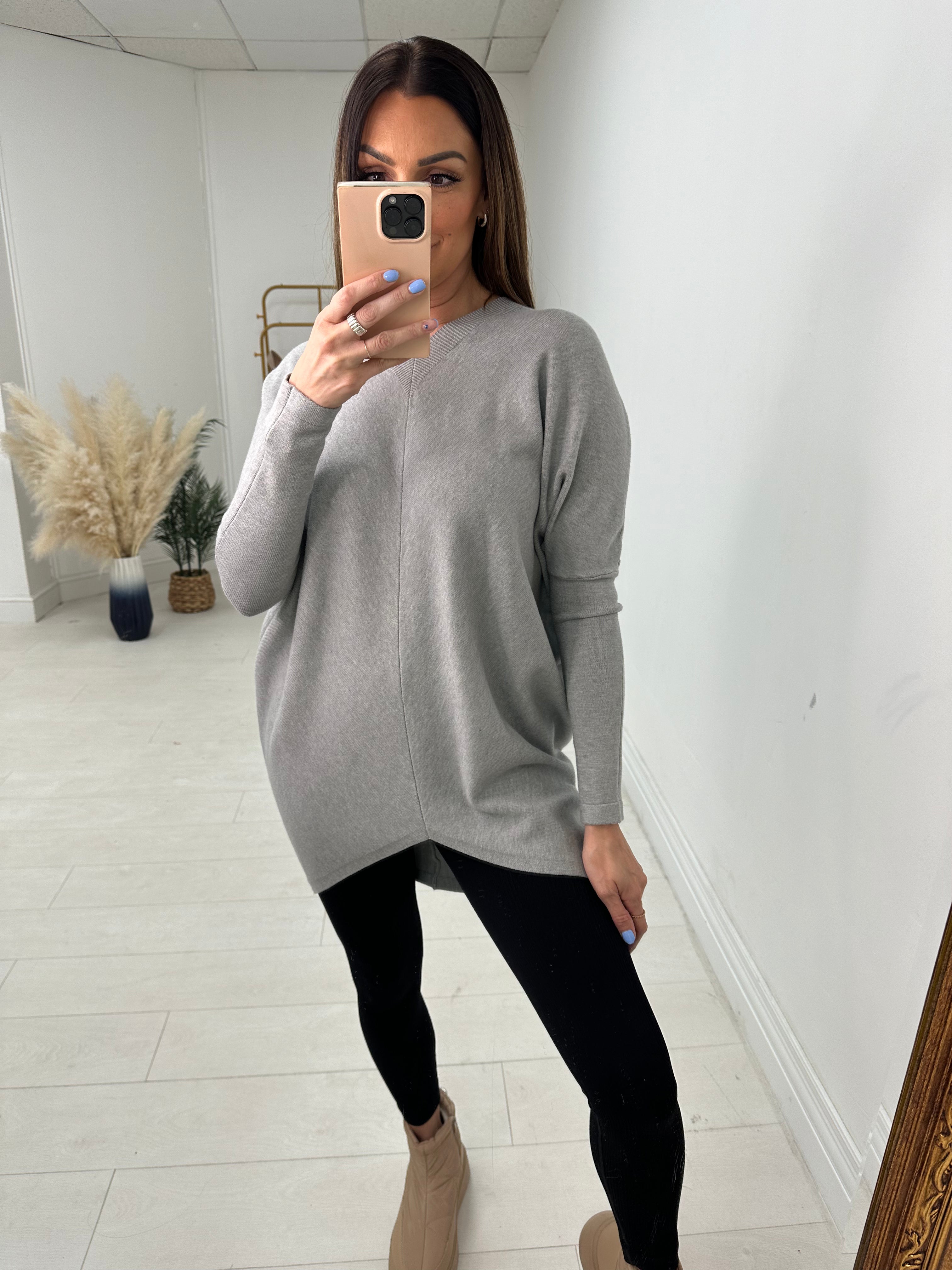 Jocelyn Diamante Angel Wing Back Detail Jumper