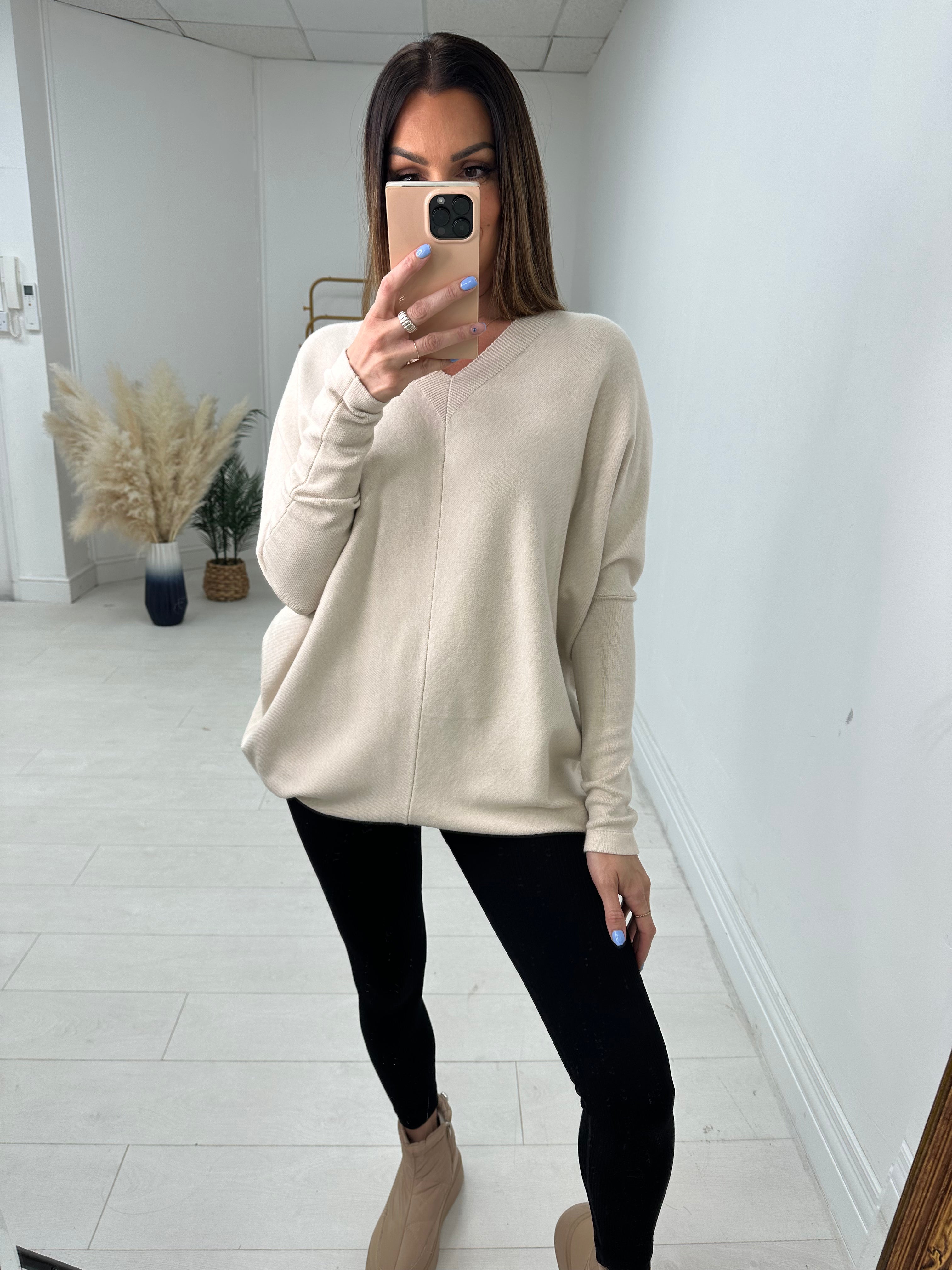 Jocelyn Diamante Angel Wing Back Detail Jumper