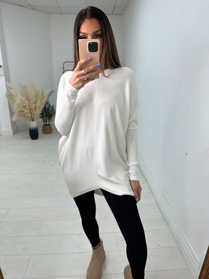 Jocelyn Diamante Angel Wing Back Detail Jumper