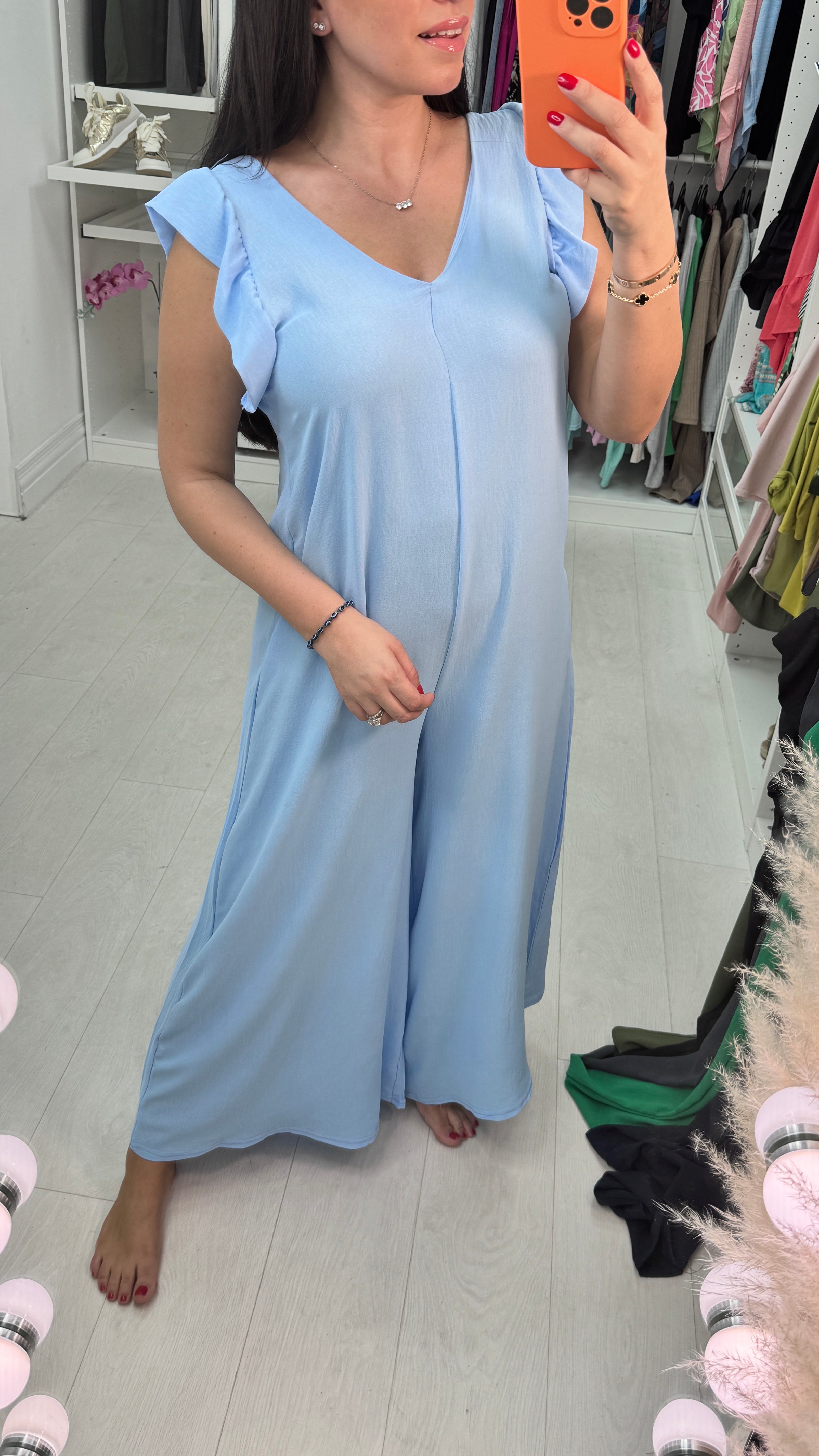 Arin Frill Sleeve Jumpsuit