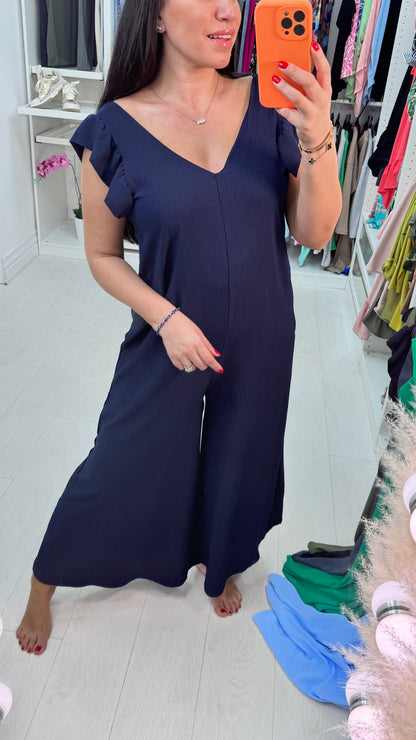 Arin Frill Sleeve Jumpsuit