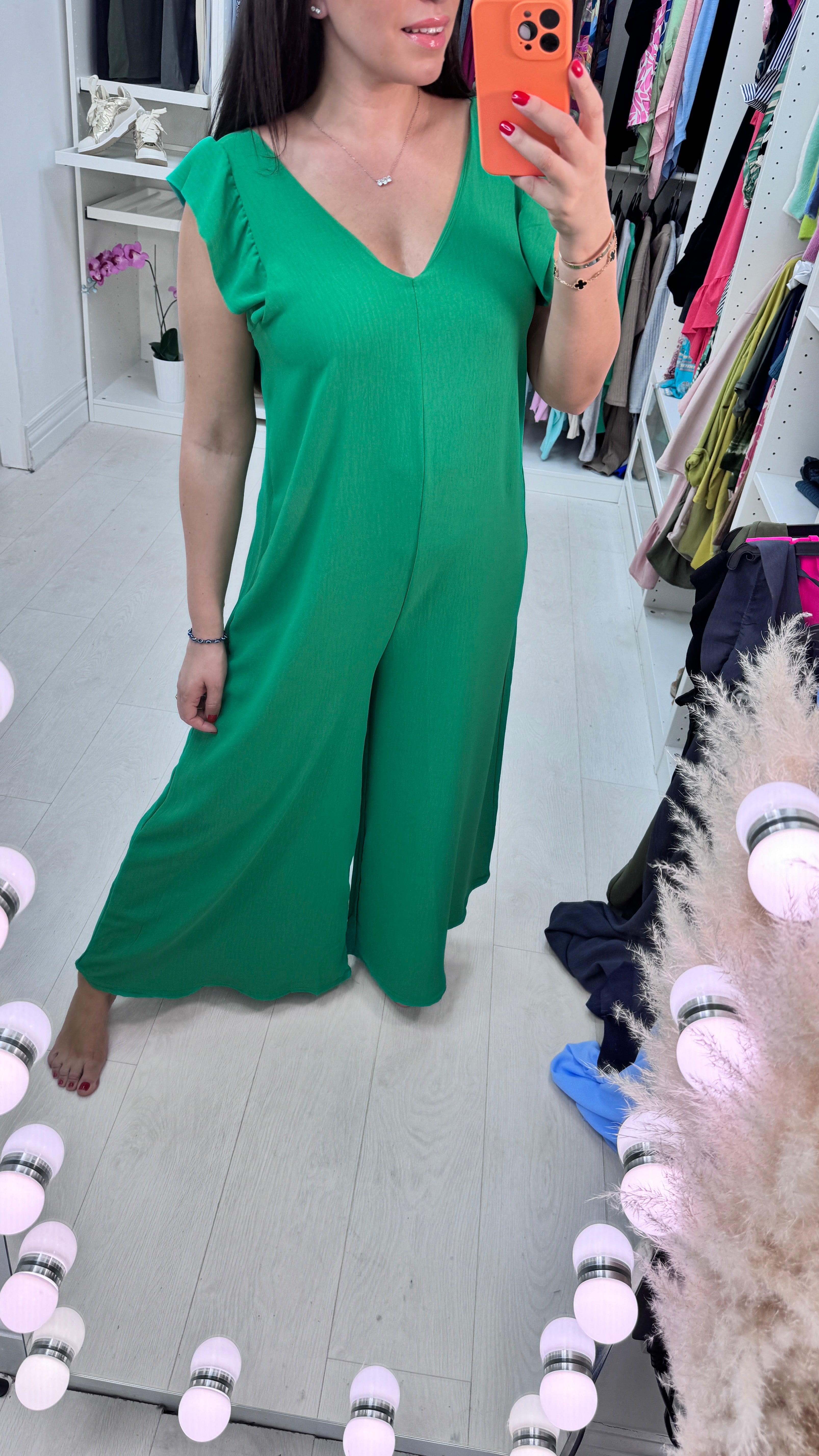 Arin Frill Sleeve Jumpsuit