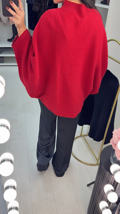 Hettie Embellished Flower Detailed Dipped Hem Jumper