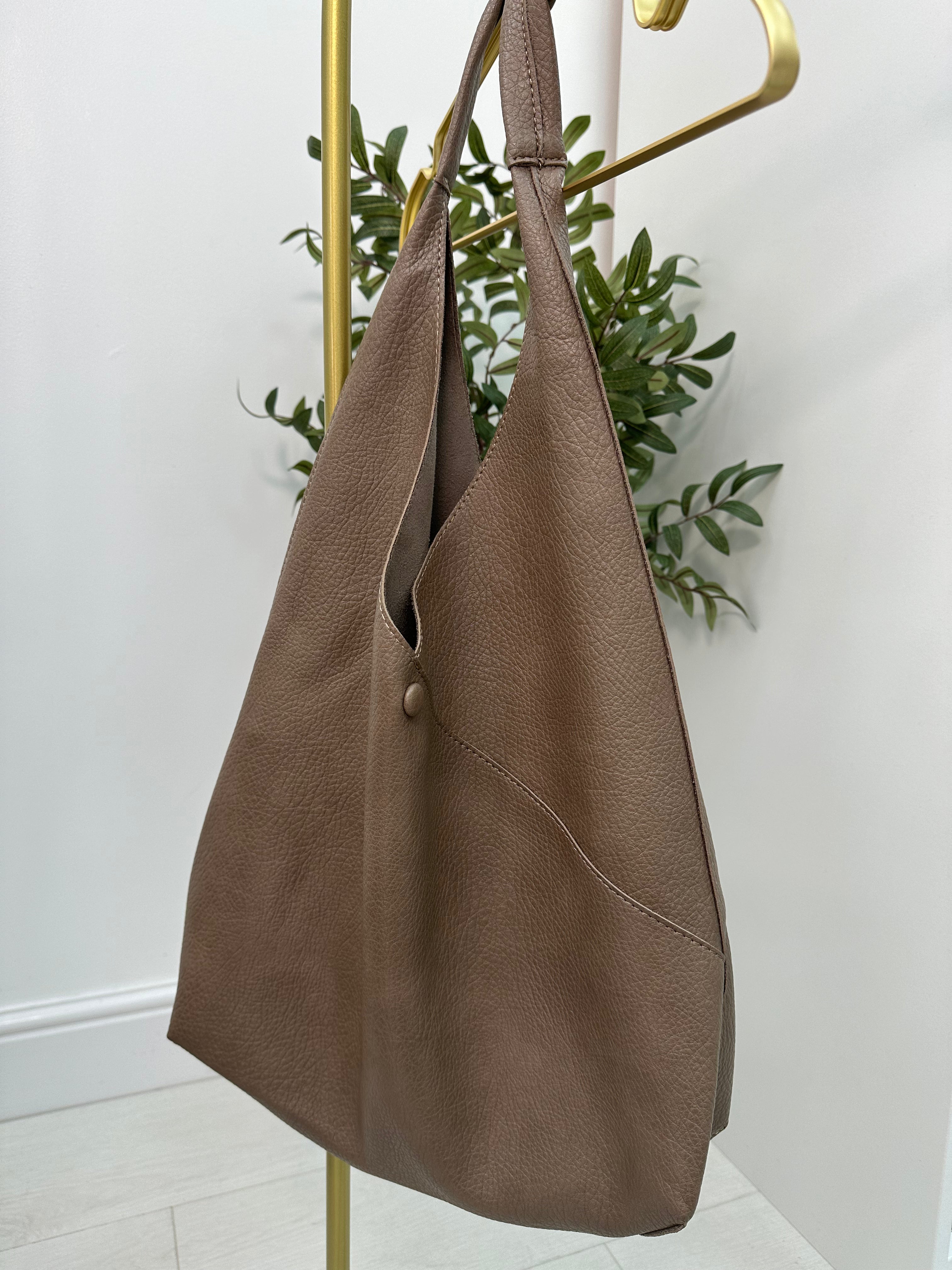 Dakota Faux Leather Lightweight Handbag