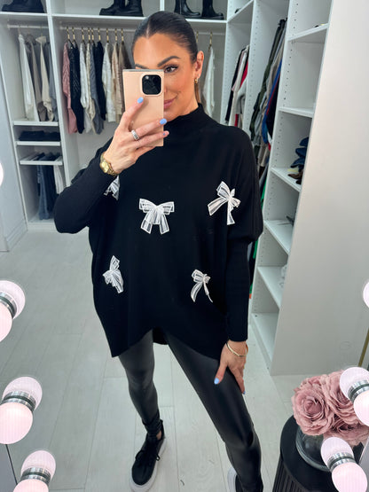 Suzanne Chiffon Bow Detail Jumper