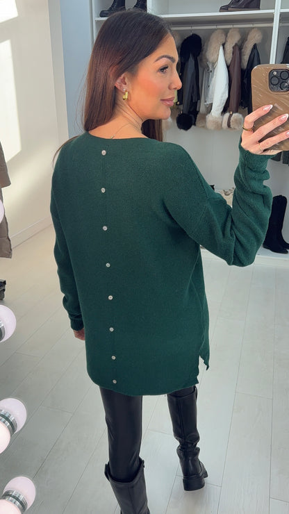 Koralina Plain Stitch Detail Knit Jumper