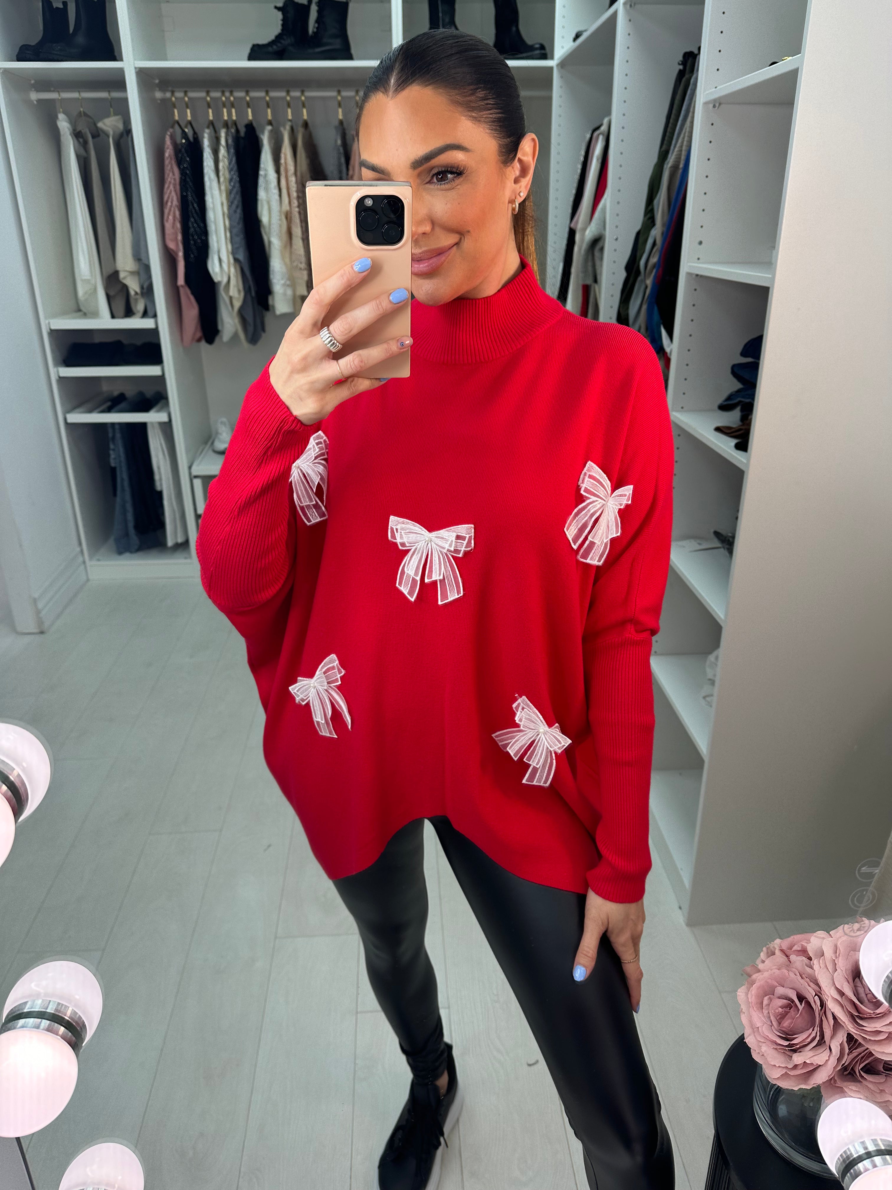 Suzanne Chiffon Bow Detail Jumper