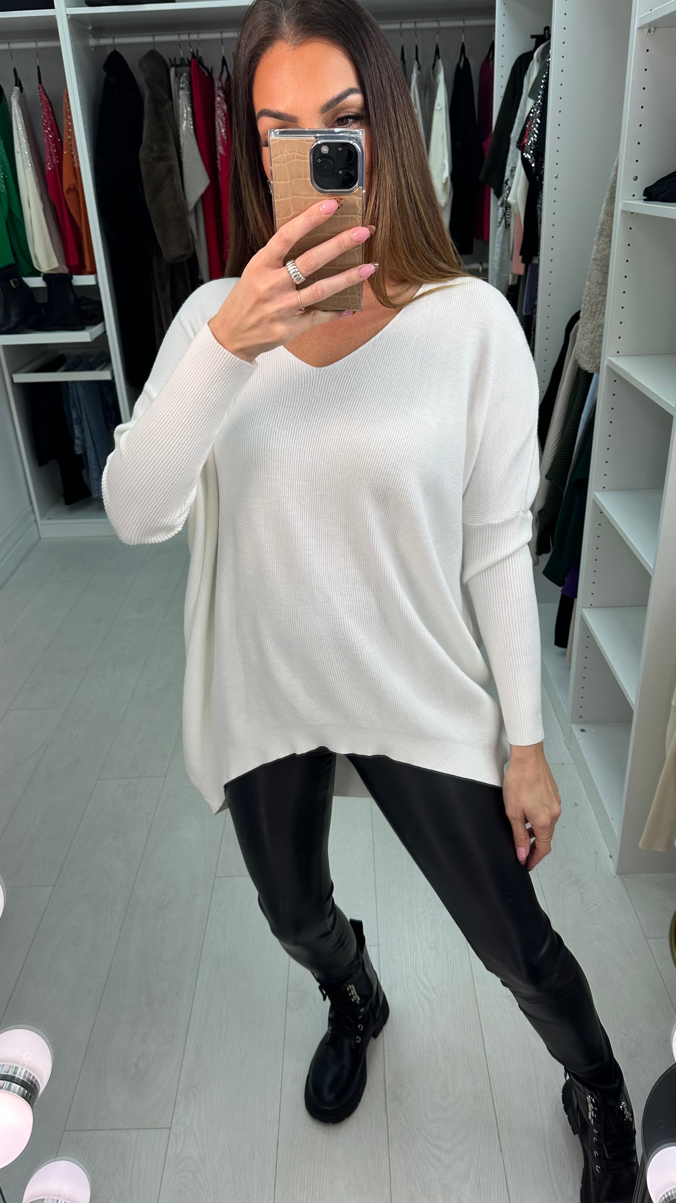 Zain Panel Lace Back Detail Jumper