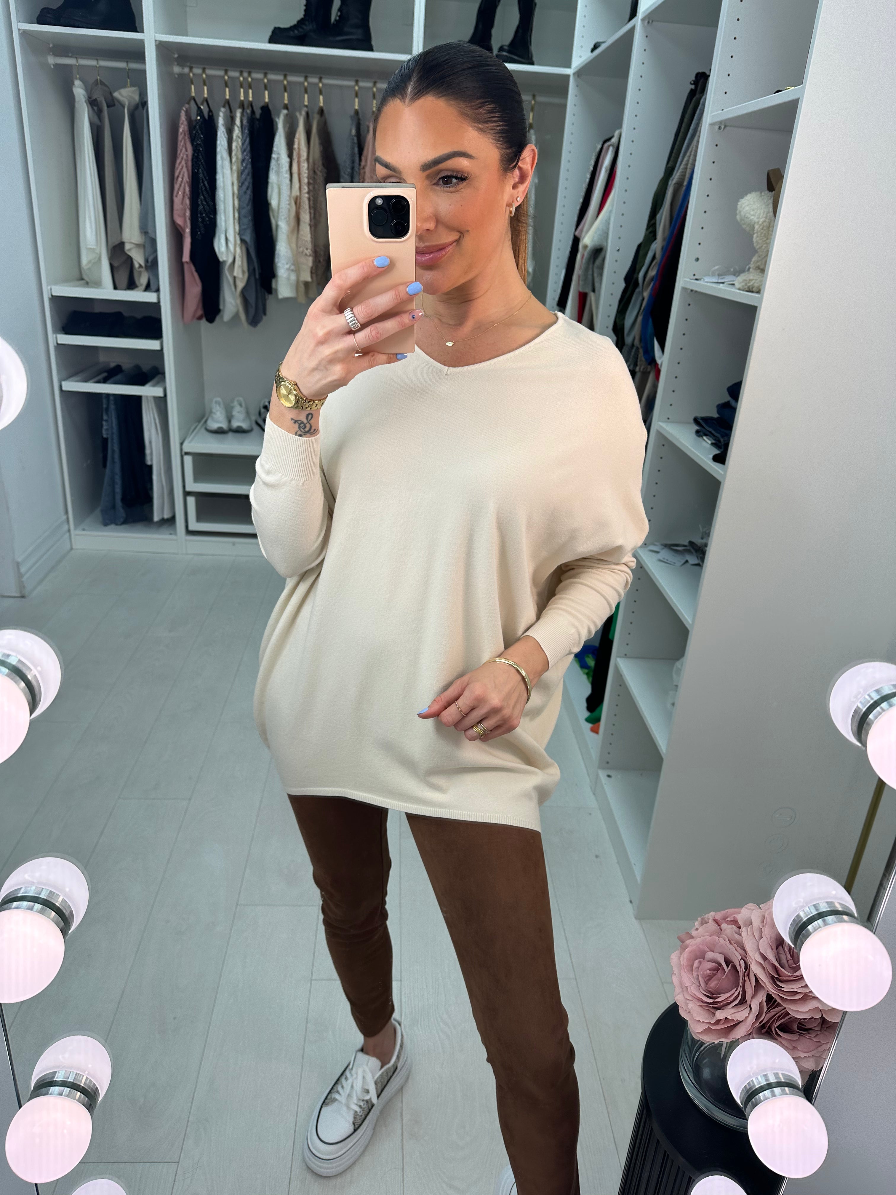 Sorai Diamante Cross Back Detail Jumper