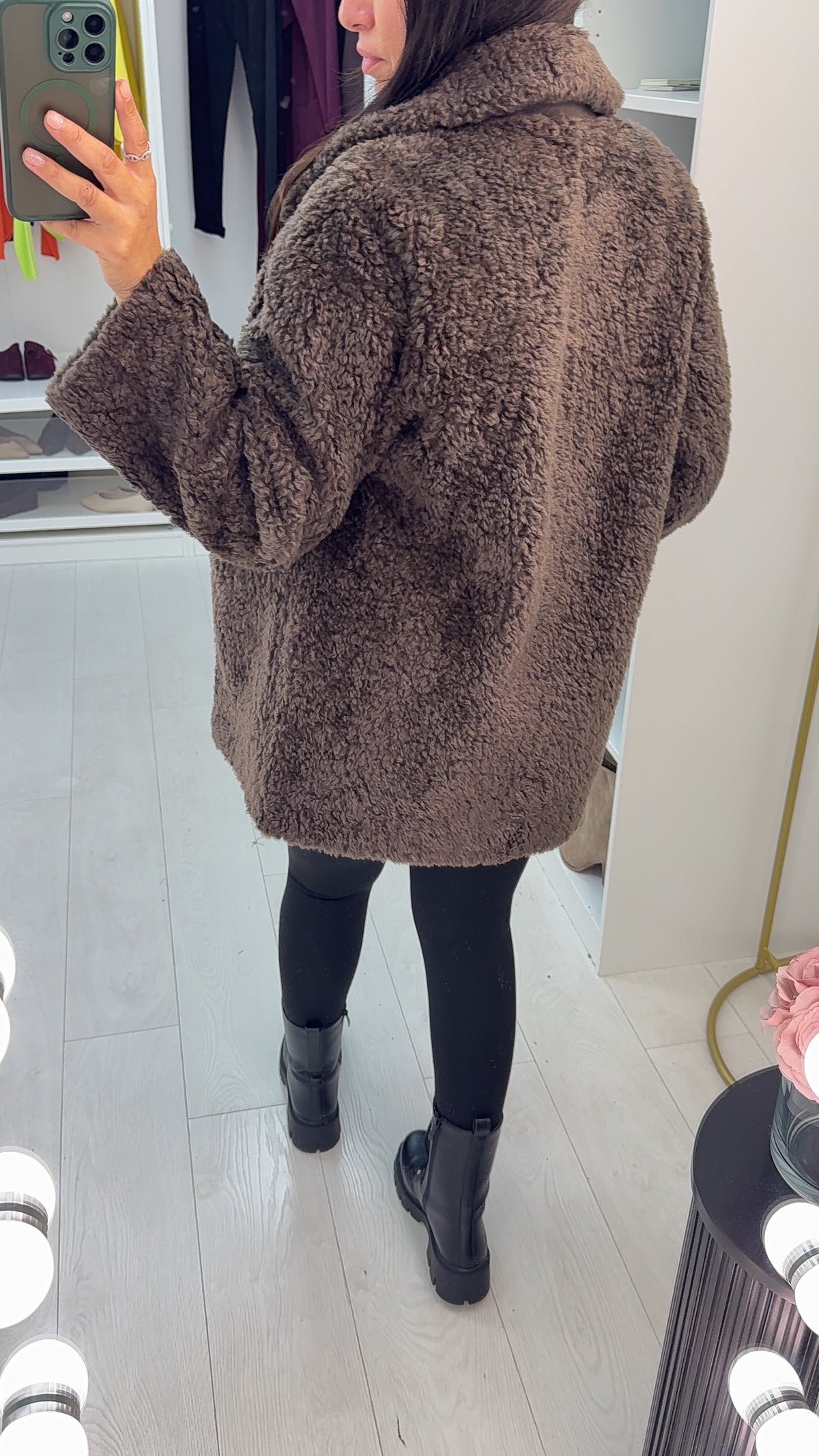 Soraya Plain Teddy Coat