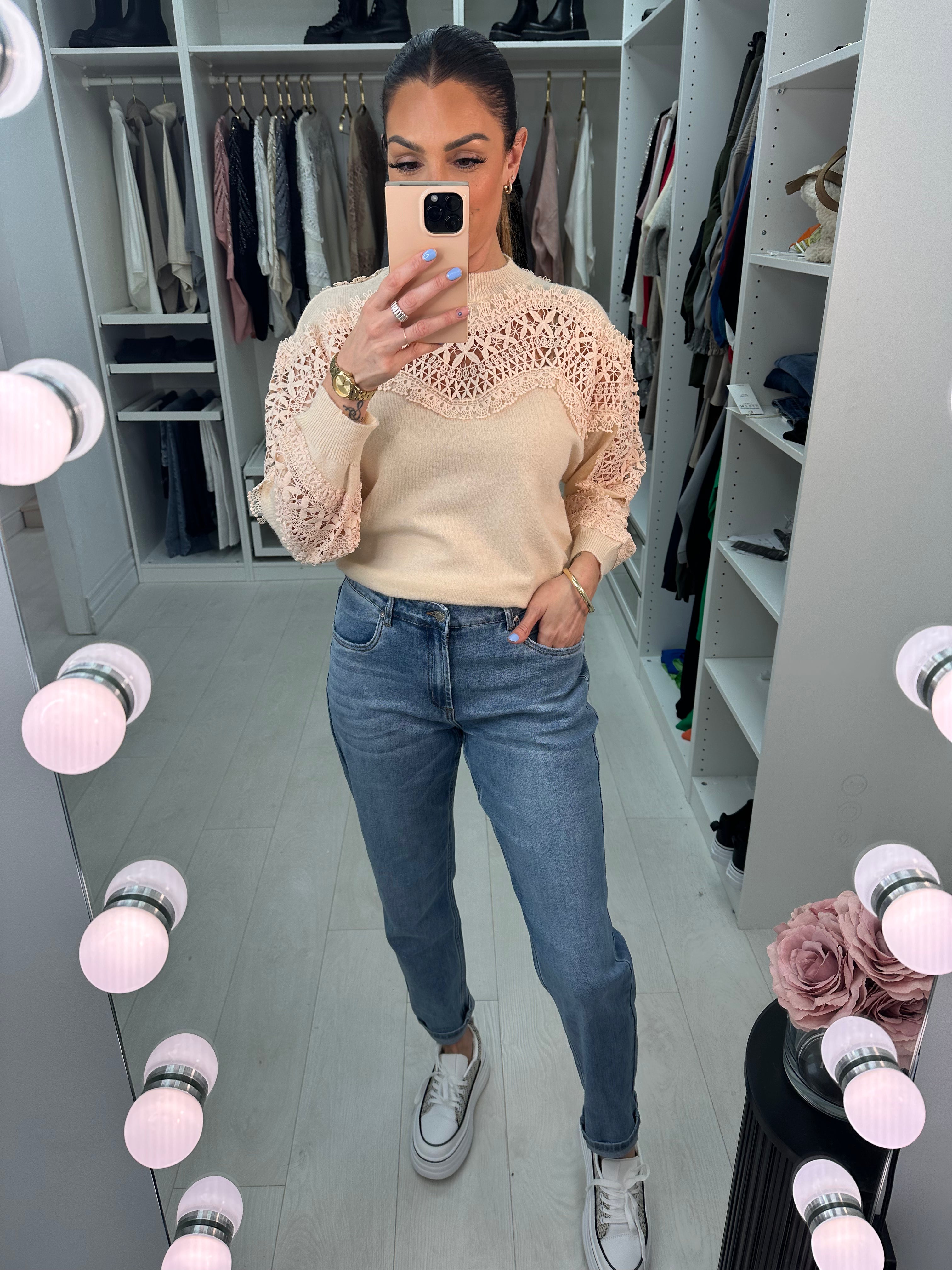 Malania Denim High Waist Jeans