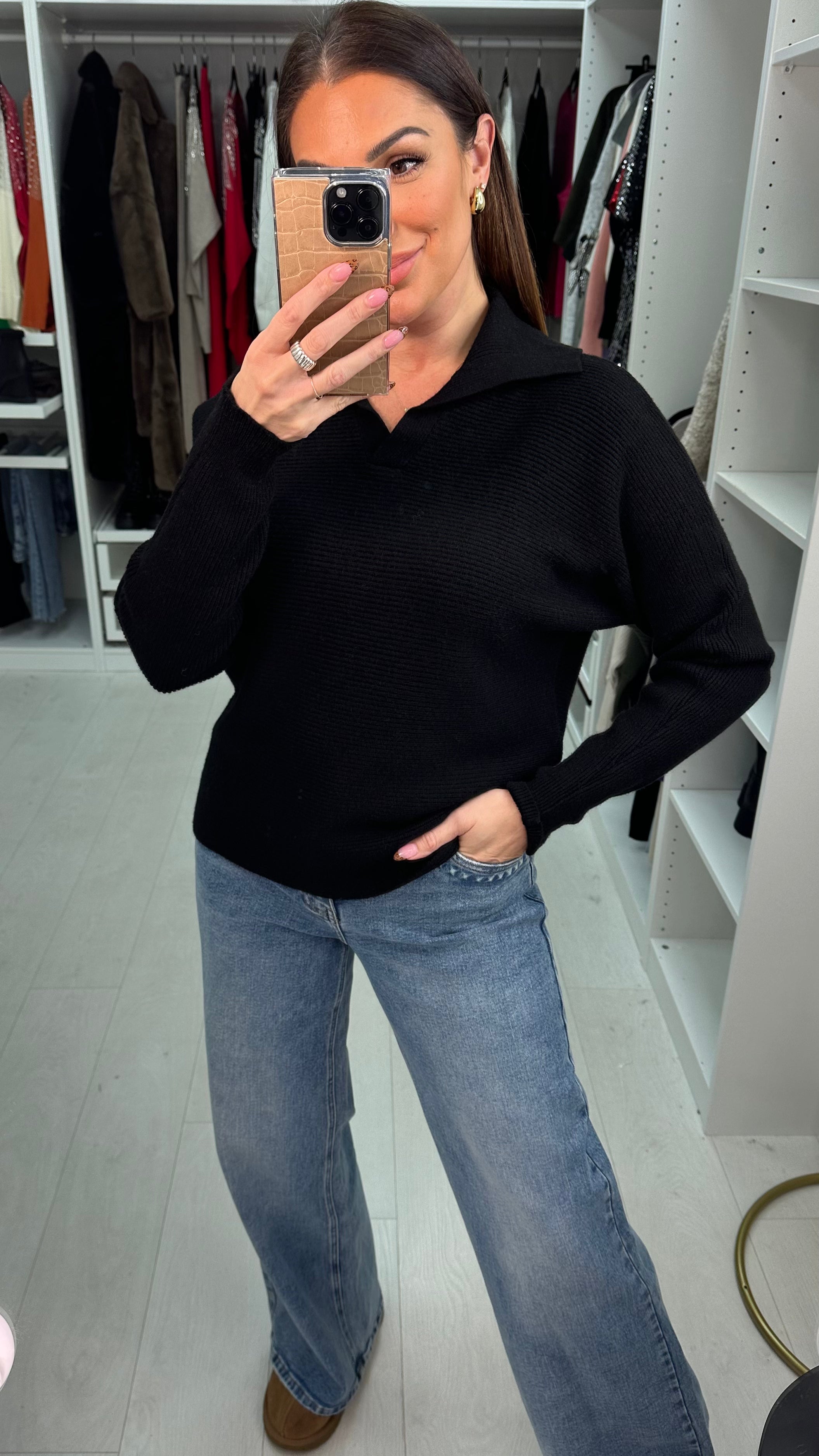 Archi Polo Collar Knit Jumper