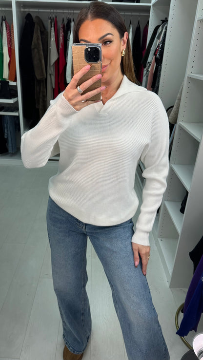 Archi Polo Collar Knit Jumper