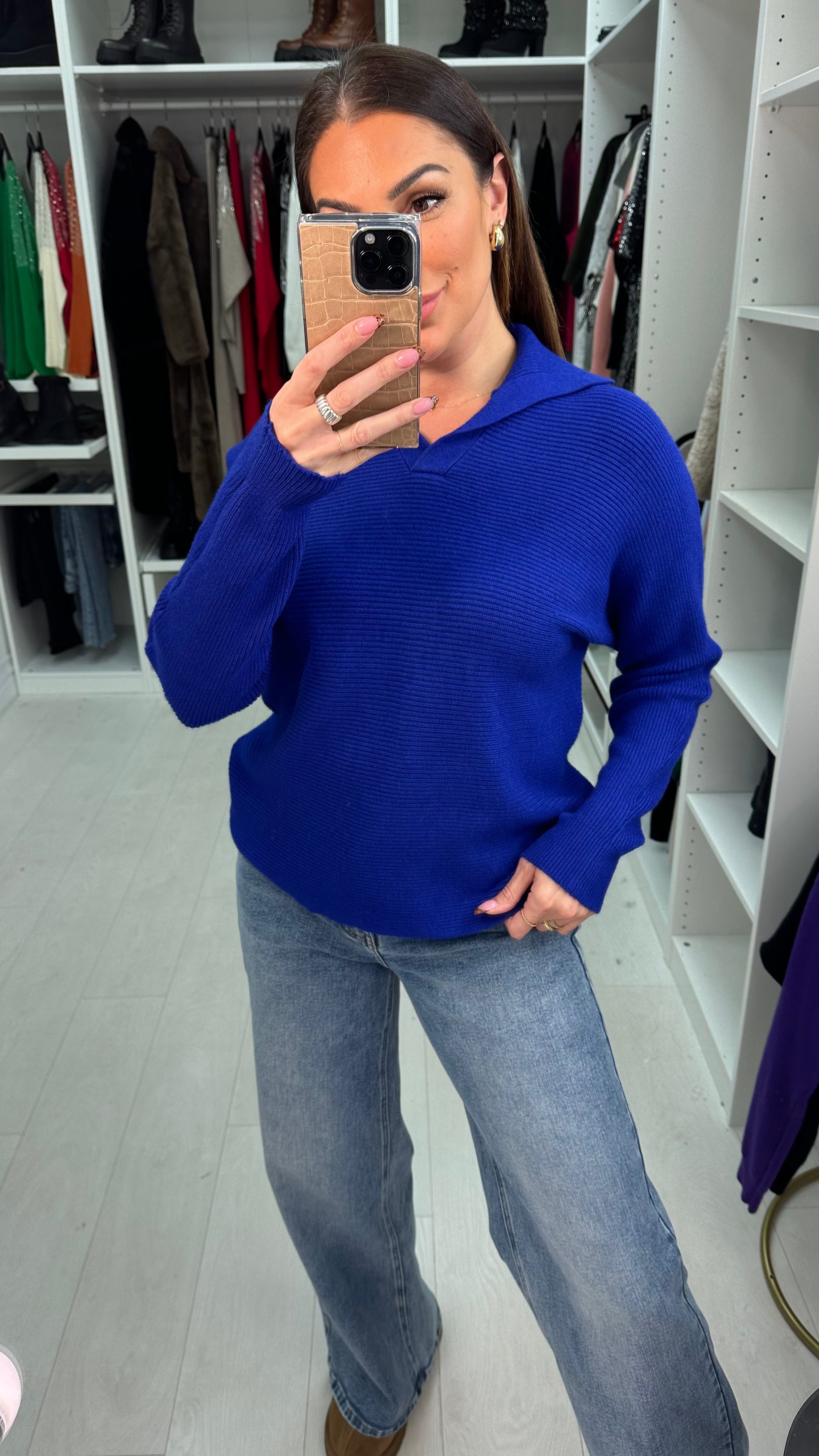 Archi Polo Collar Knit Jumper