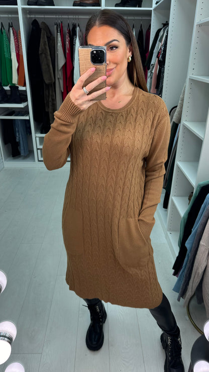 Essence Cable Knit Jumper Dress