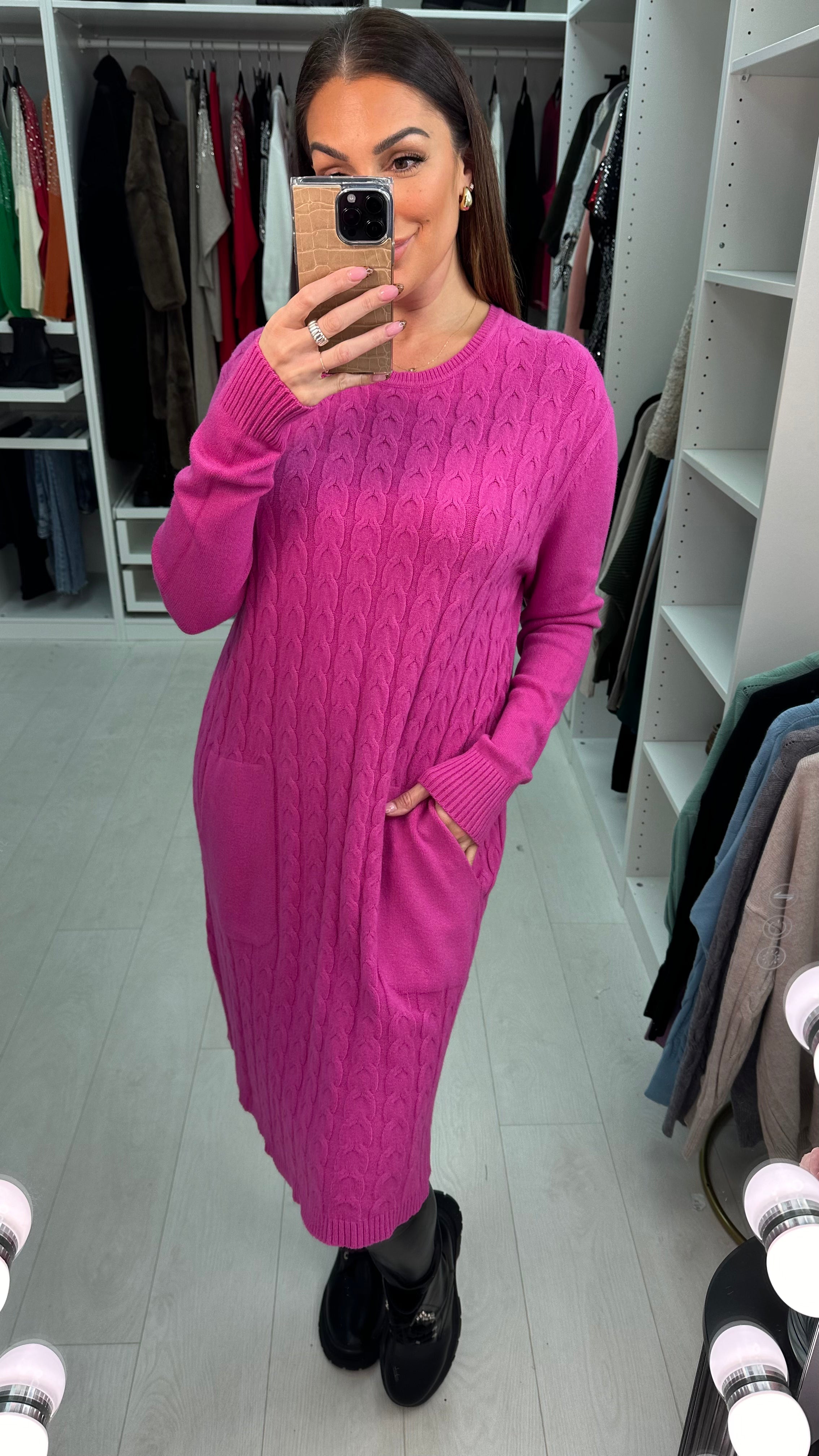 Essence Cable Knit Jumper Dress