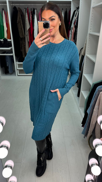 Essence Cable Knit Jumper Dress
